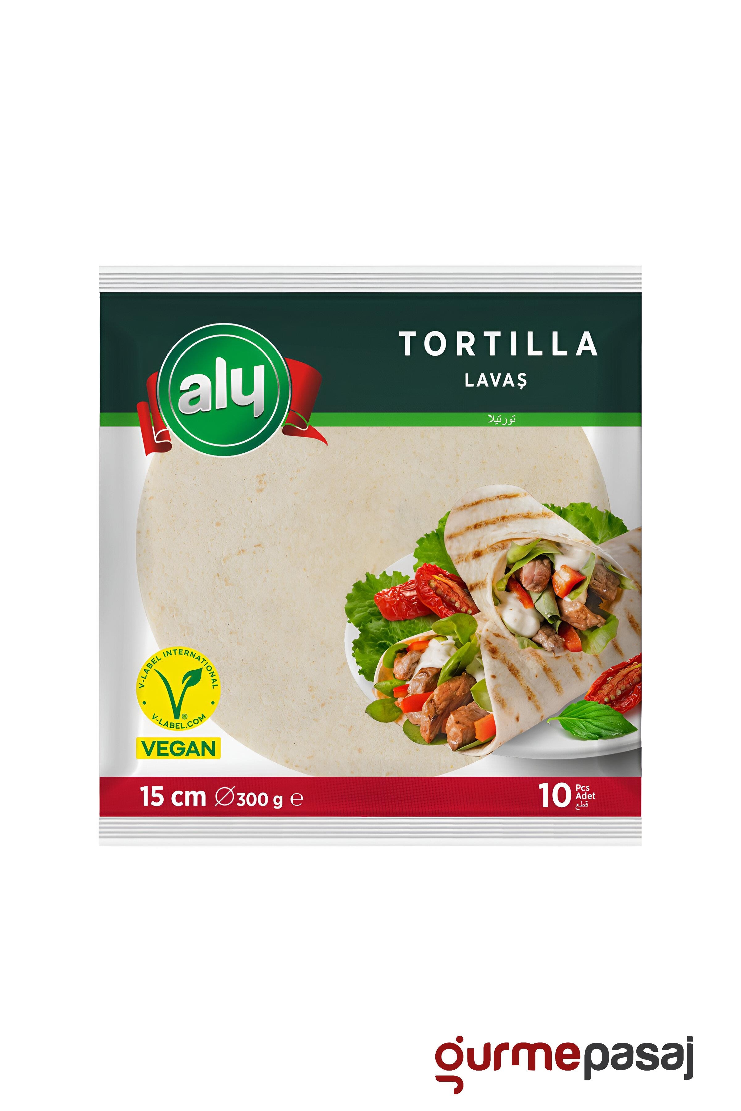 Aly Tortilla Lavaş 15 Cm 18'li 540 Gr x 6 Paket