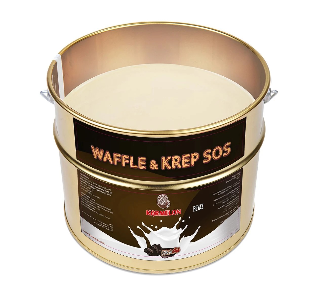 Karmelon Beyaz Çikolatalı Waffle Sos 10 KG 