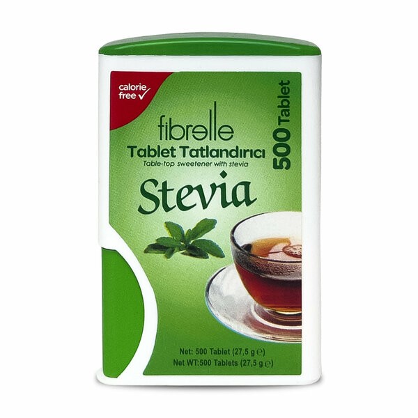 Fibrelle Stevialı Tablet Tatlandırıcı 500 Tablet 