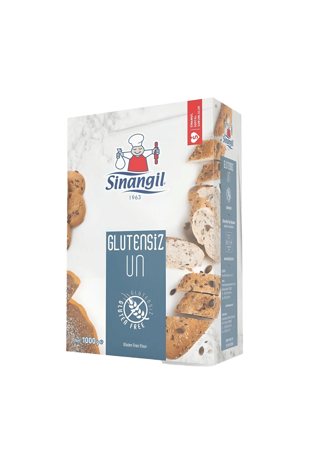 Sinangil Glutensiz Un 1 KG x 10 Adet