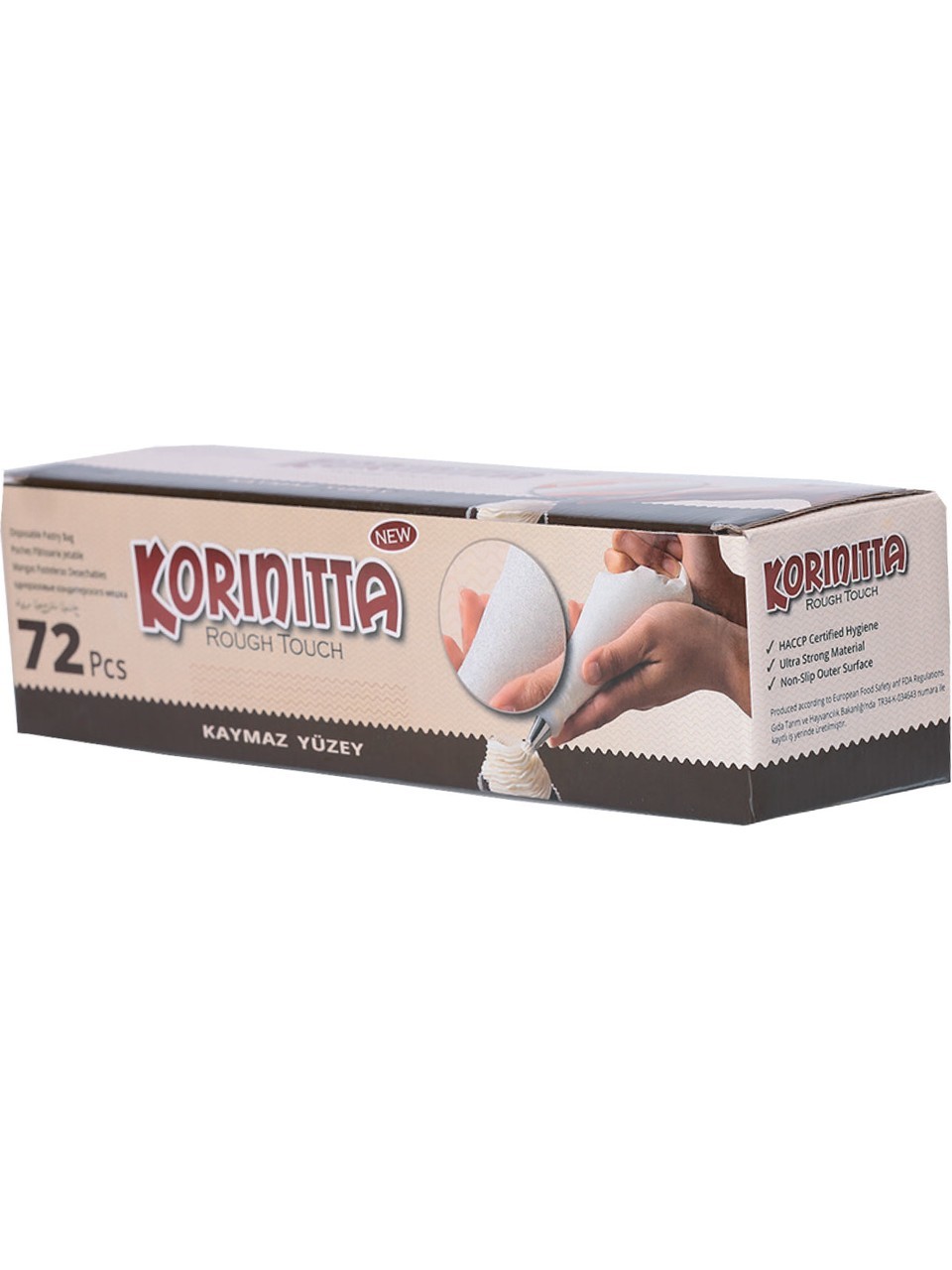 Korinitta Krema ve Şanti Sıkma Torbası 72'li (Kaymaz Yüzey)