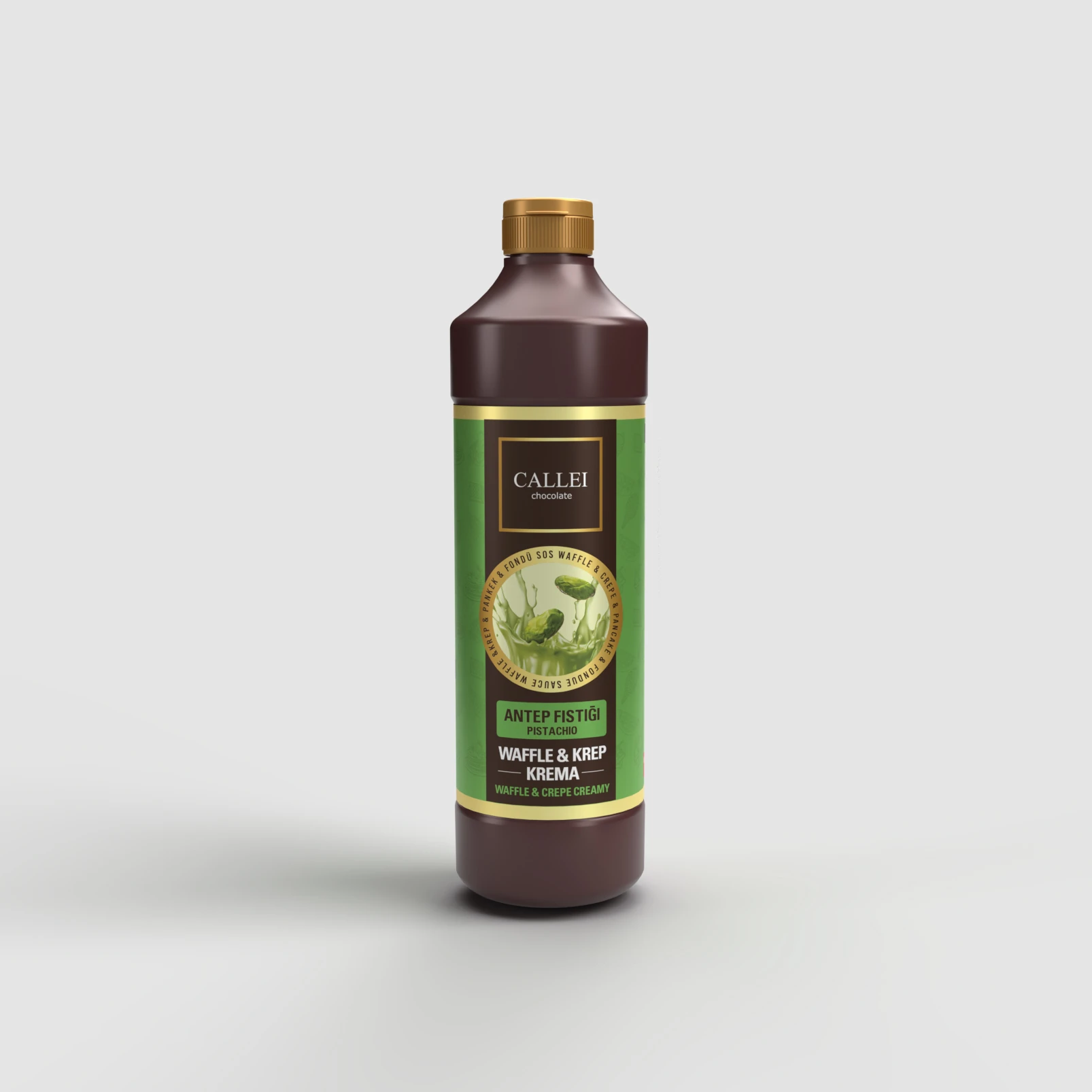 Callei Waffle Sos Antep Fıstıklı 1 KG x 8 Adet (Koli)