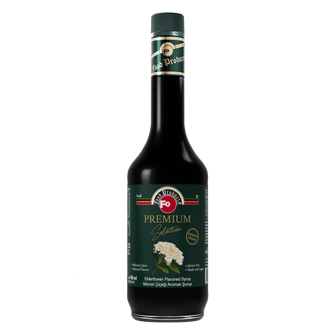 Fo Premium Mürver Çiçeği Aromalı Şurup 700 ML