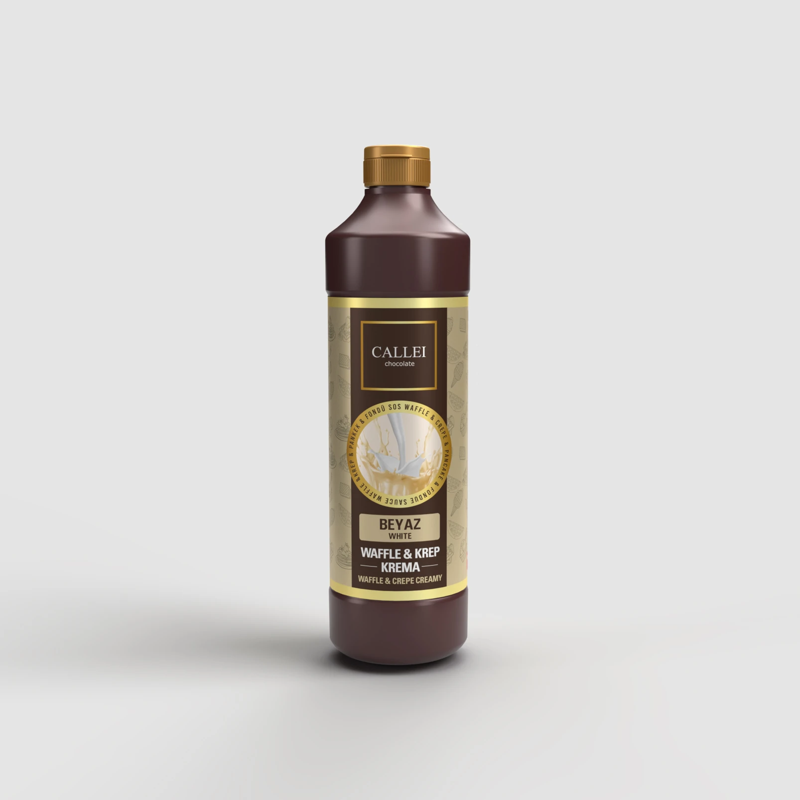 Callei Waffle Sos Beyaz Çikolatalı 1 KG x 8 Adet (Koli)