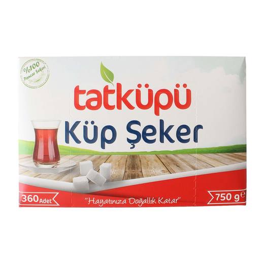 Tatküpü Küp Şeker 750 G (360 Adet) x 20 Paket
