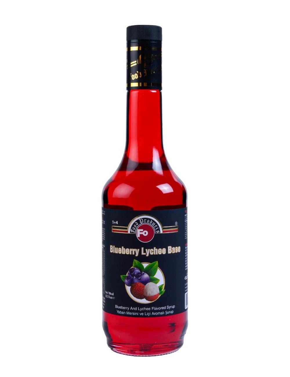 Fo Yaban Mersini ve Liçi Aromalı Şurup - Blueberry Lychee Base 700 ML