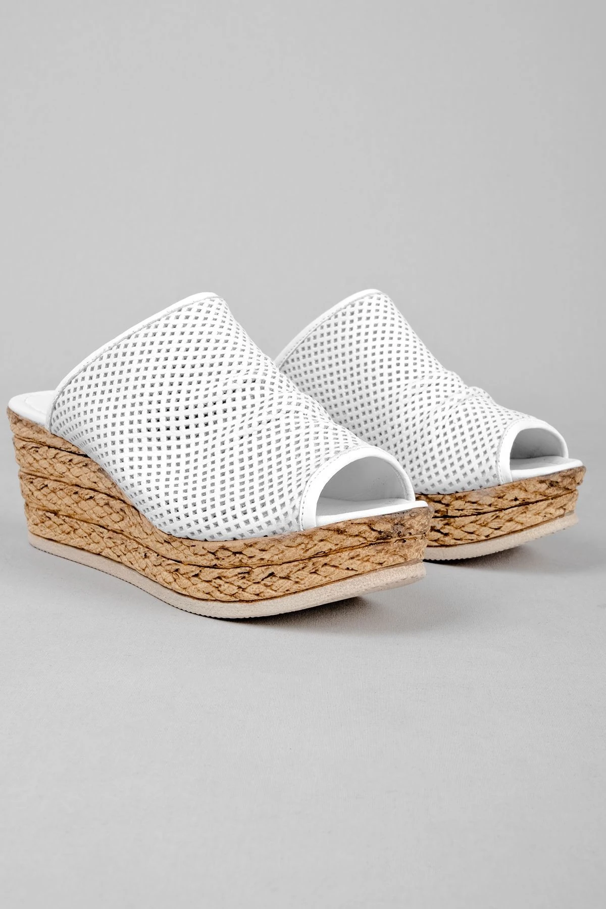 Secho Kadın Hakiki Deri Dolgu Topuk Terlik