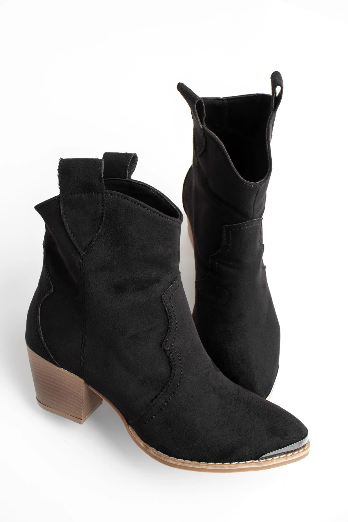 BRUSH KADIN KOVBOY KISA BOT - S.SİYAH