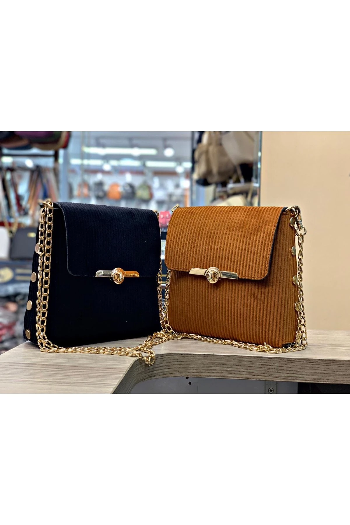 KADİFE KÜÇÜK ZİNCİRLİ ÇANTA