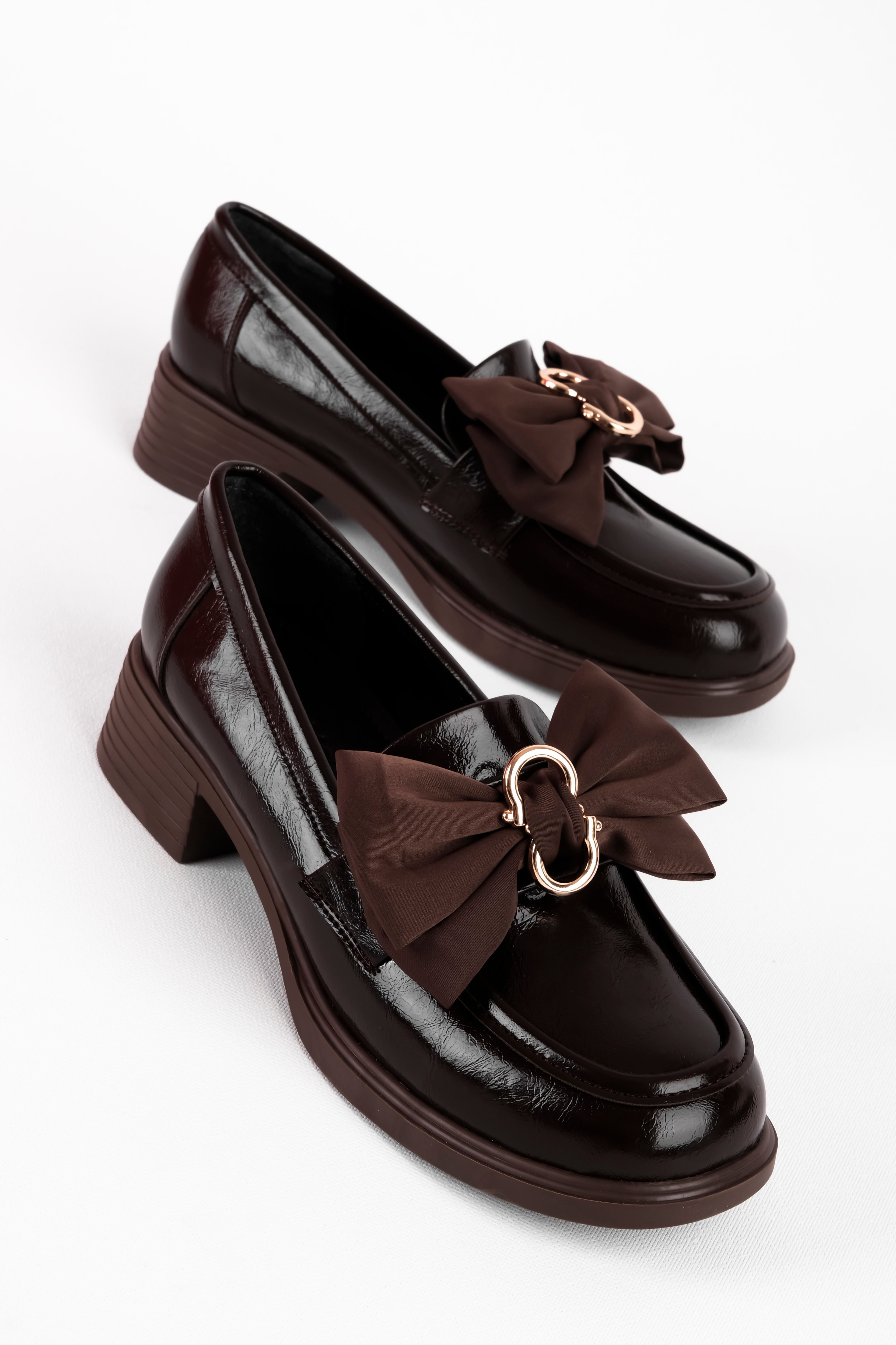 Chicory Kadın Metal Detaylı Kurdelalı Loafer (B4256)