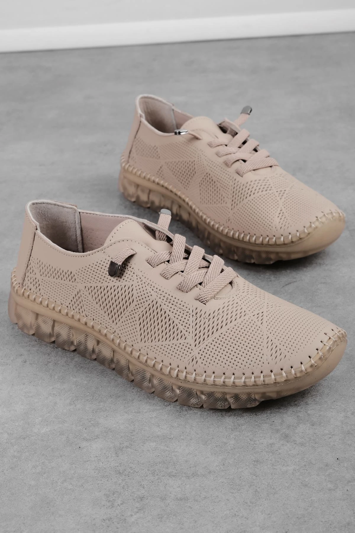 Riga Kadın Hakiki Deri Bağcıklı Günlük Ayakkabı