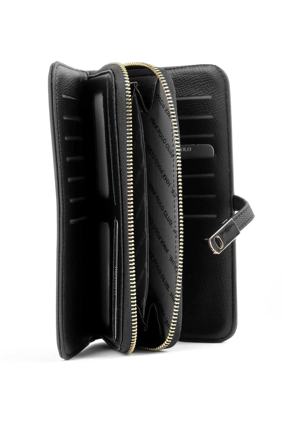 Kadın Klips Detaylı Fermuarlı Cüzdan 2782 - siyah
