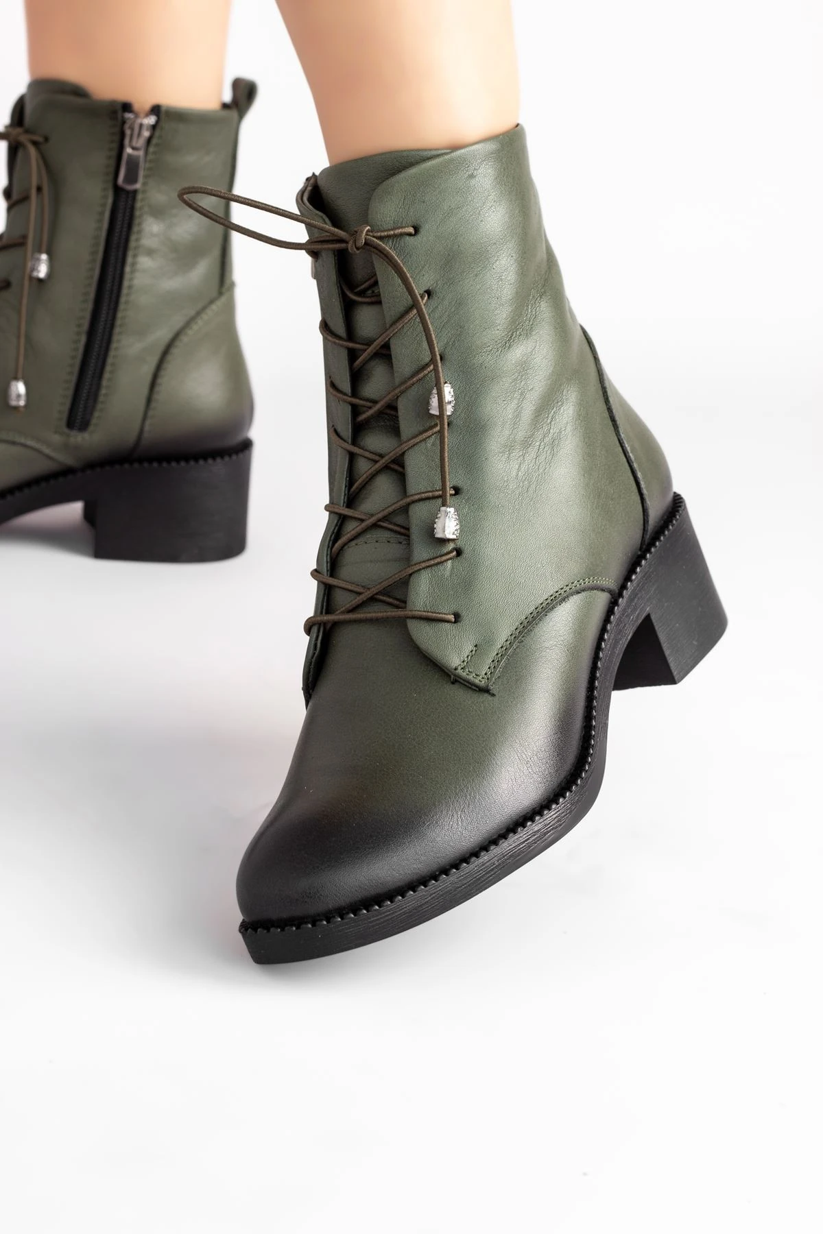 ANGLE KADIN POSTAL HAKİKİ DERİ