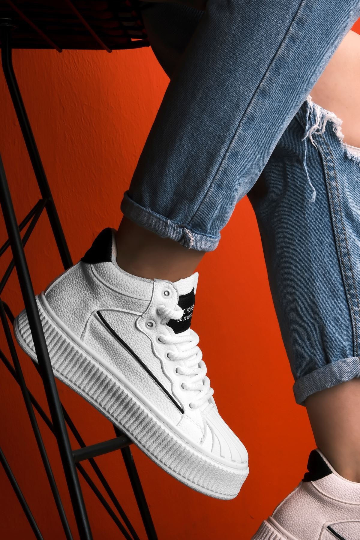 Gale Kadın Bilek Boy Bağcıklı Spor Ayakkabı 3522