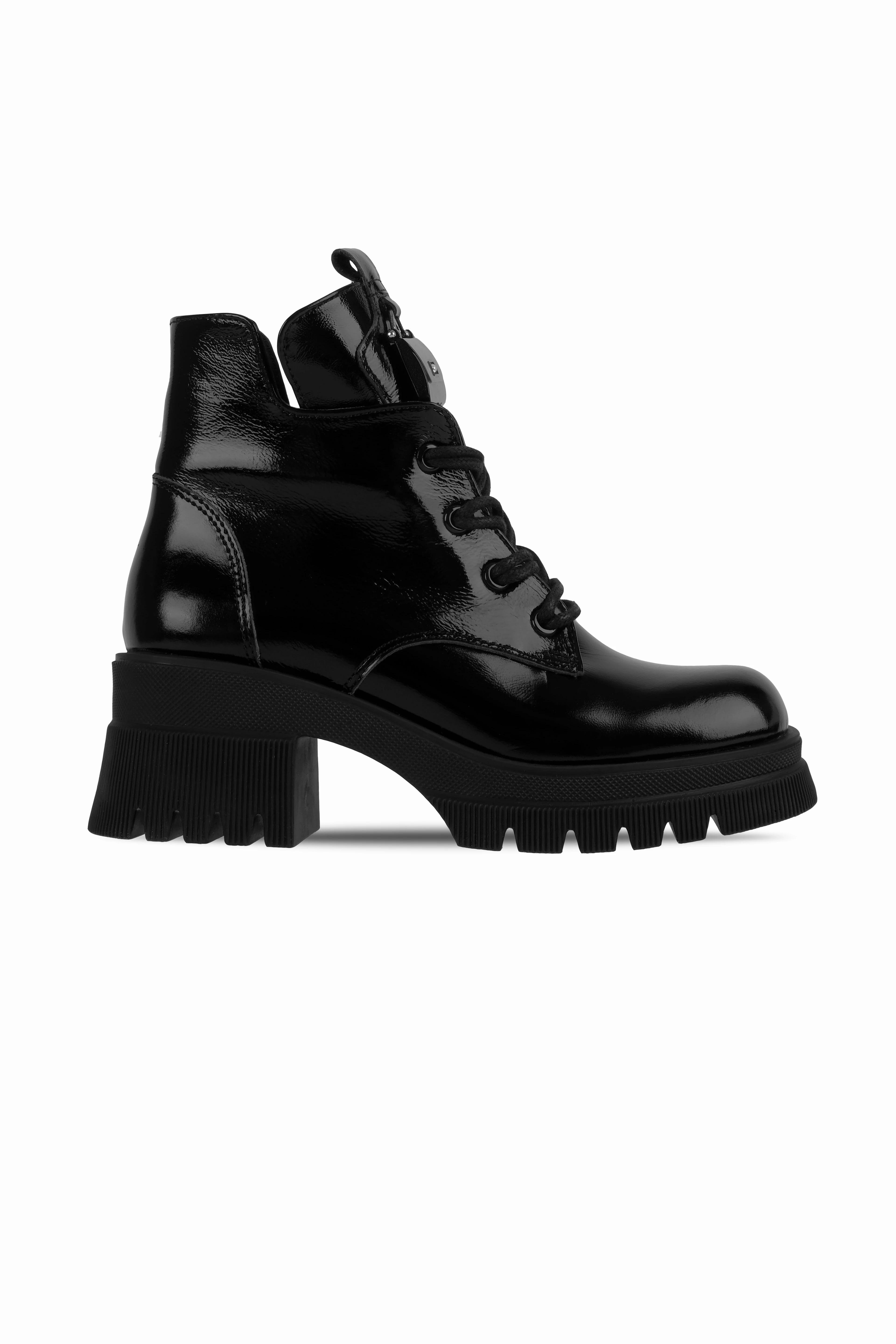 South Kadın Hakiki Deri Bağcıklı Çanta Toka Detaylı Topuklu Bot b4222