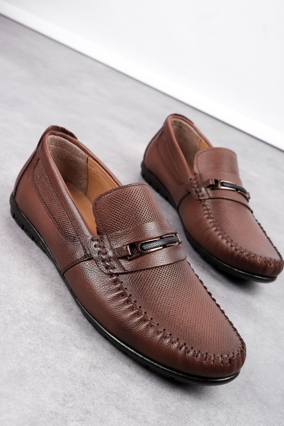 Jewel Erkek Hakiki Deri Dikiş Detaylı Günlük Ayakkabı