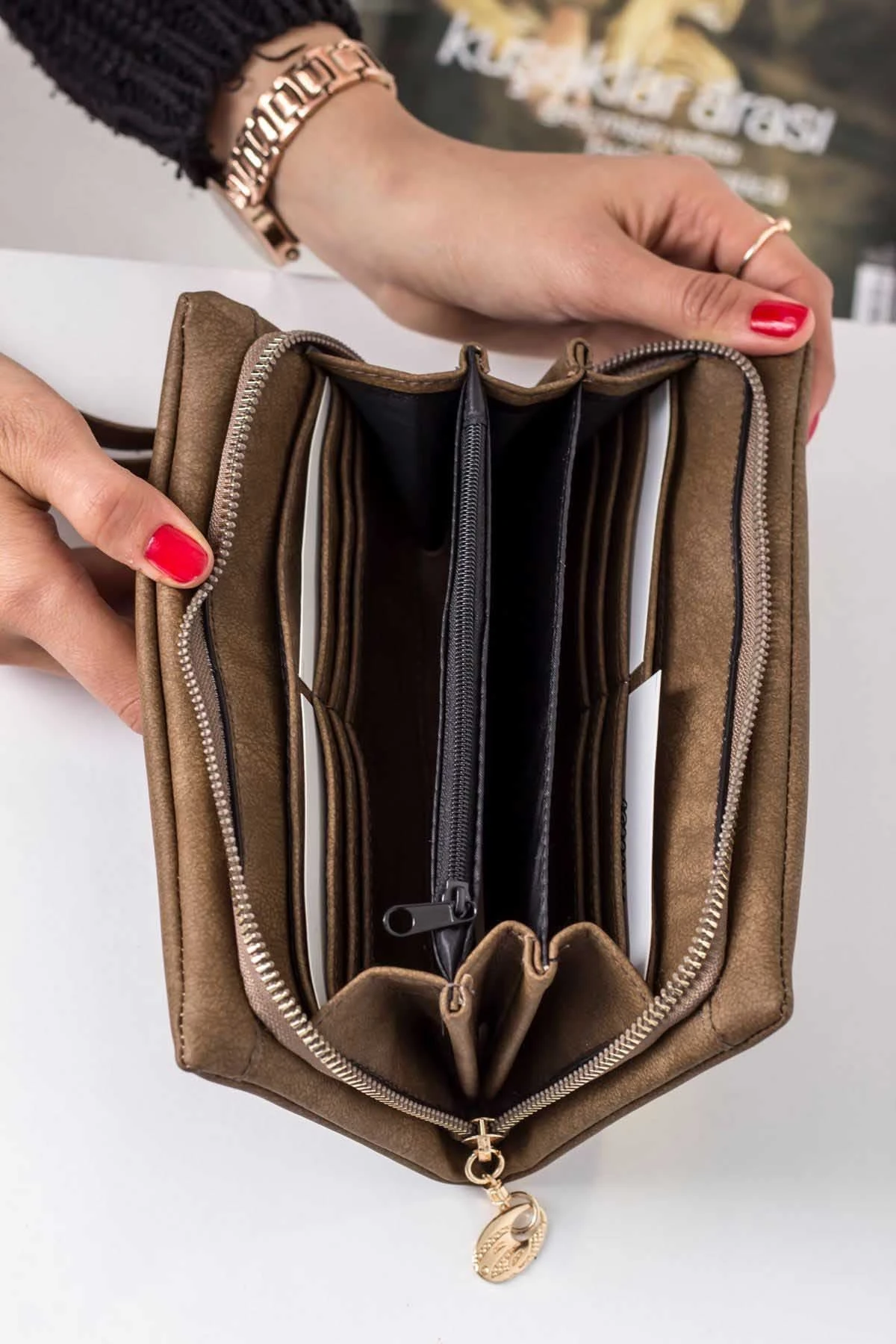 SMILE NUBUK BAYAN CÜZDAN