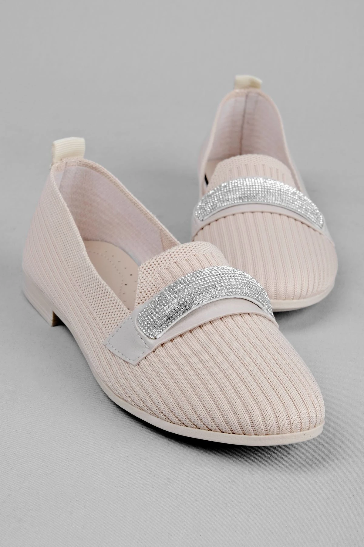 Wolkey Kadın Triko Babet Taş Detaylı