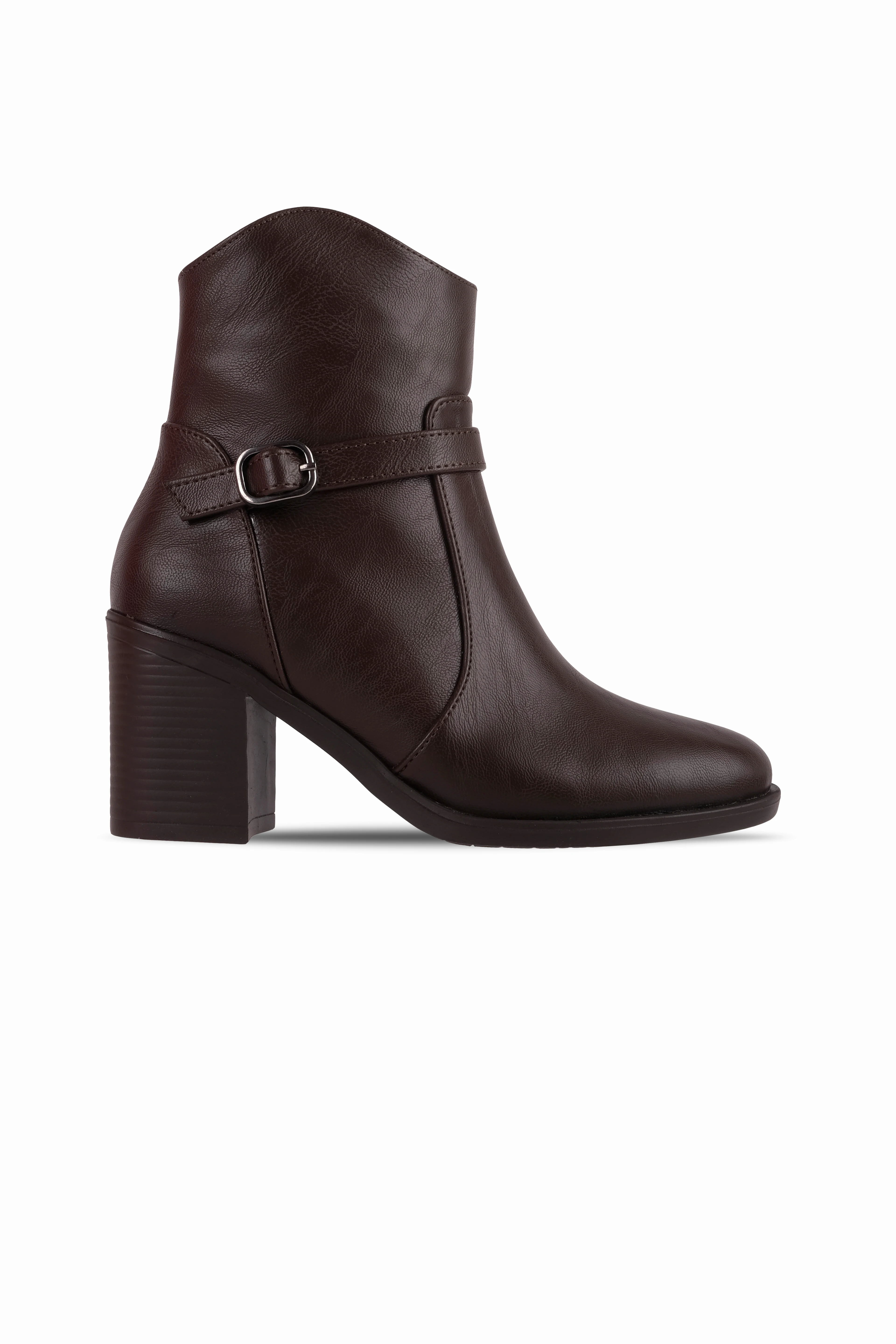 Main Kadın Kemer Toka Detaylı Topuklu Bot 4252