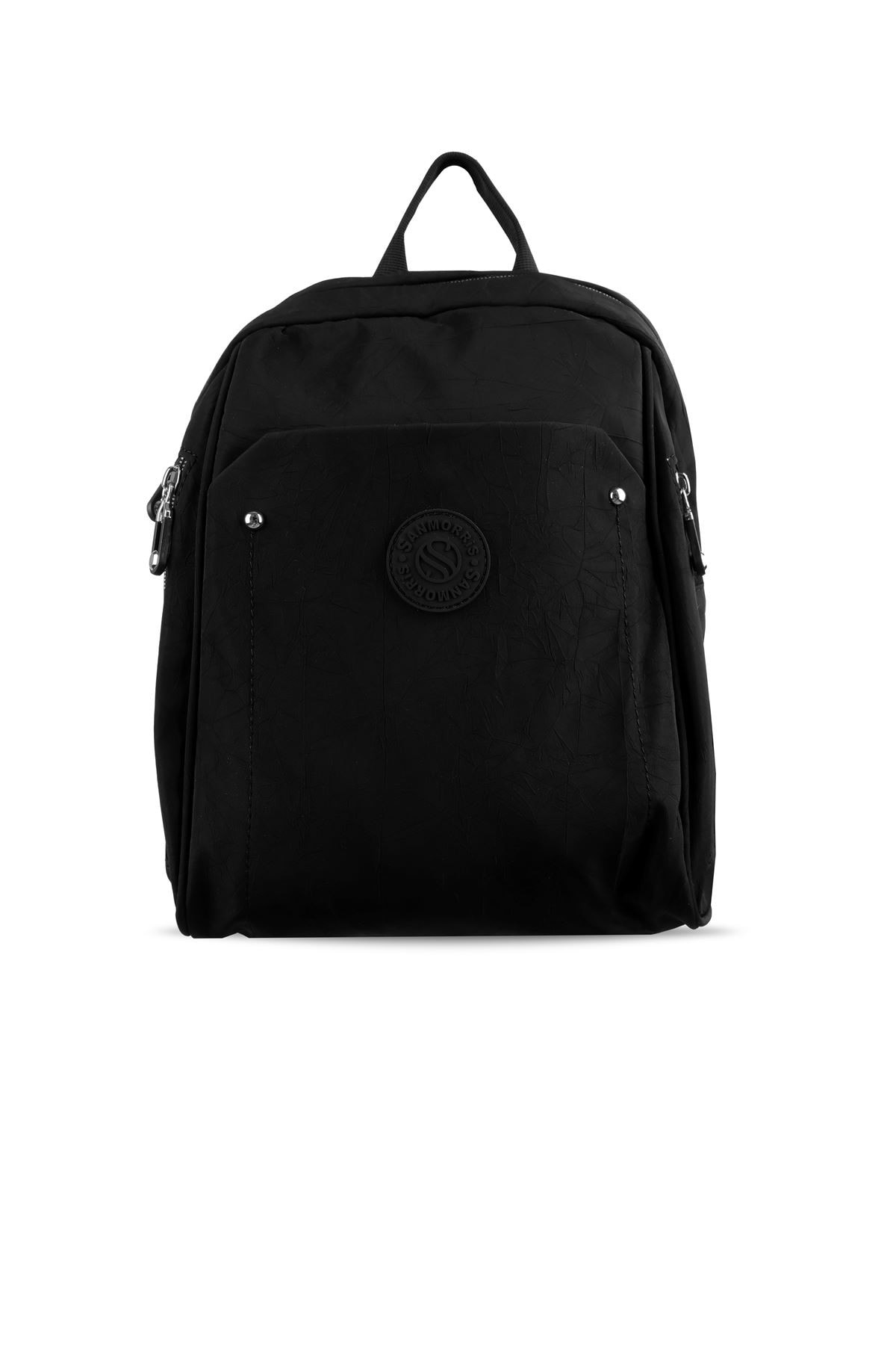 Kadın Yanlarından Fermuar Detaylı Küçük Boy Sırt Çantası(4013) 2856 - siyah