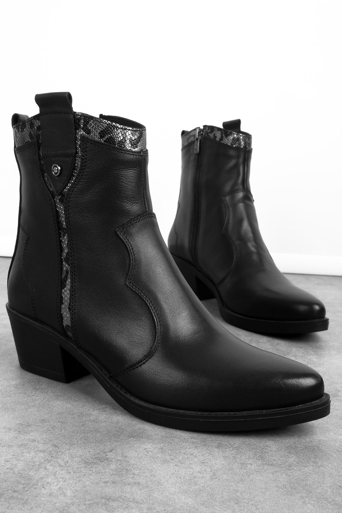 Catalina Kadın Hakiki Deri Dikiş Detaylı Kovboy Bot b4152