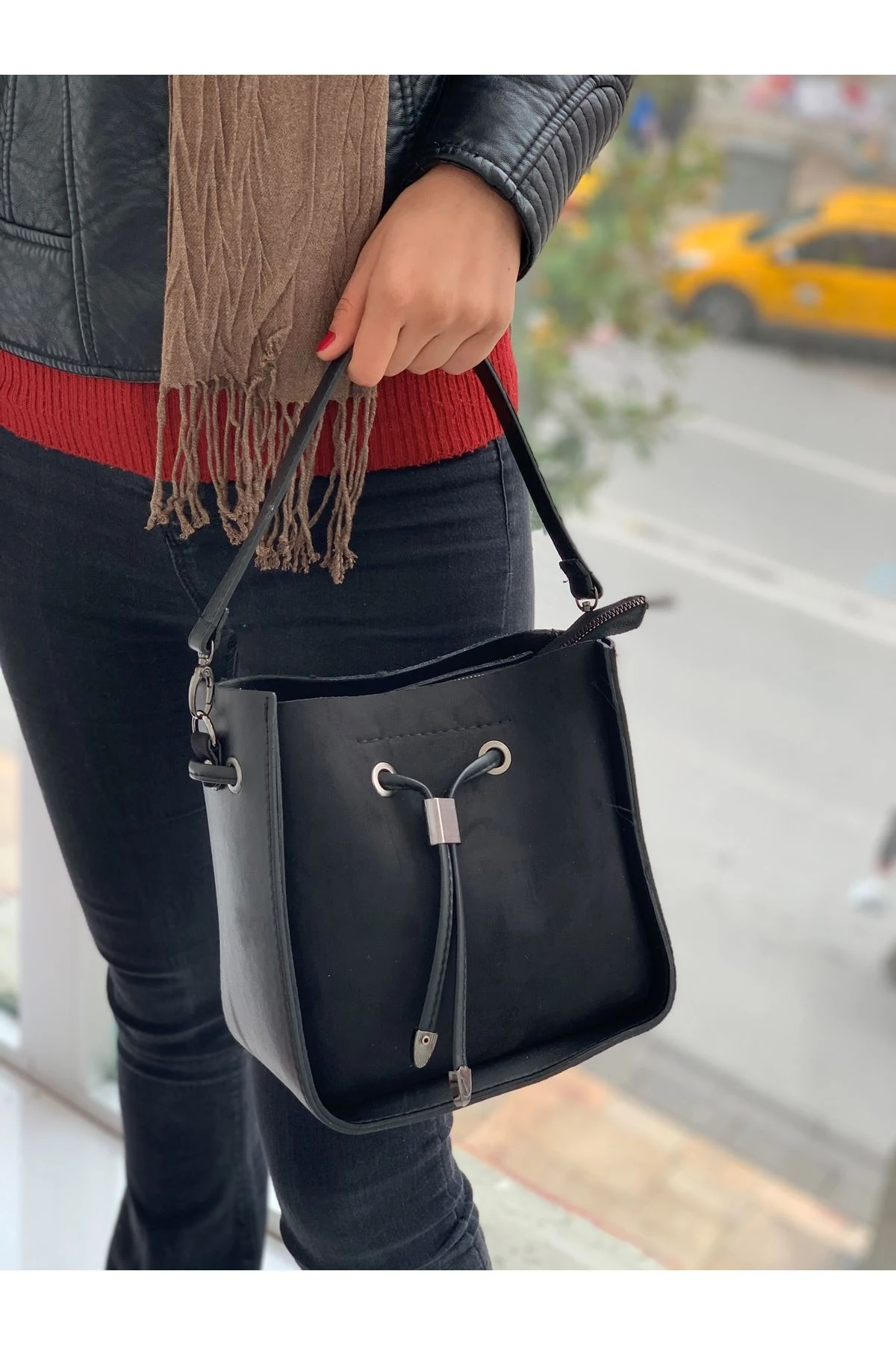 SÜET TORBA MODEL BAYAN ÇANTA