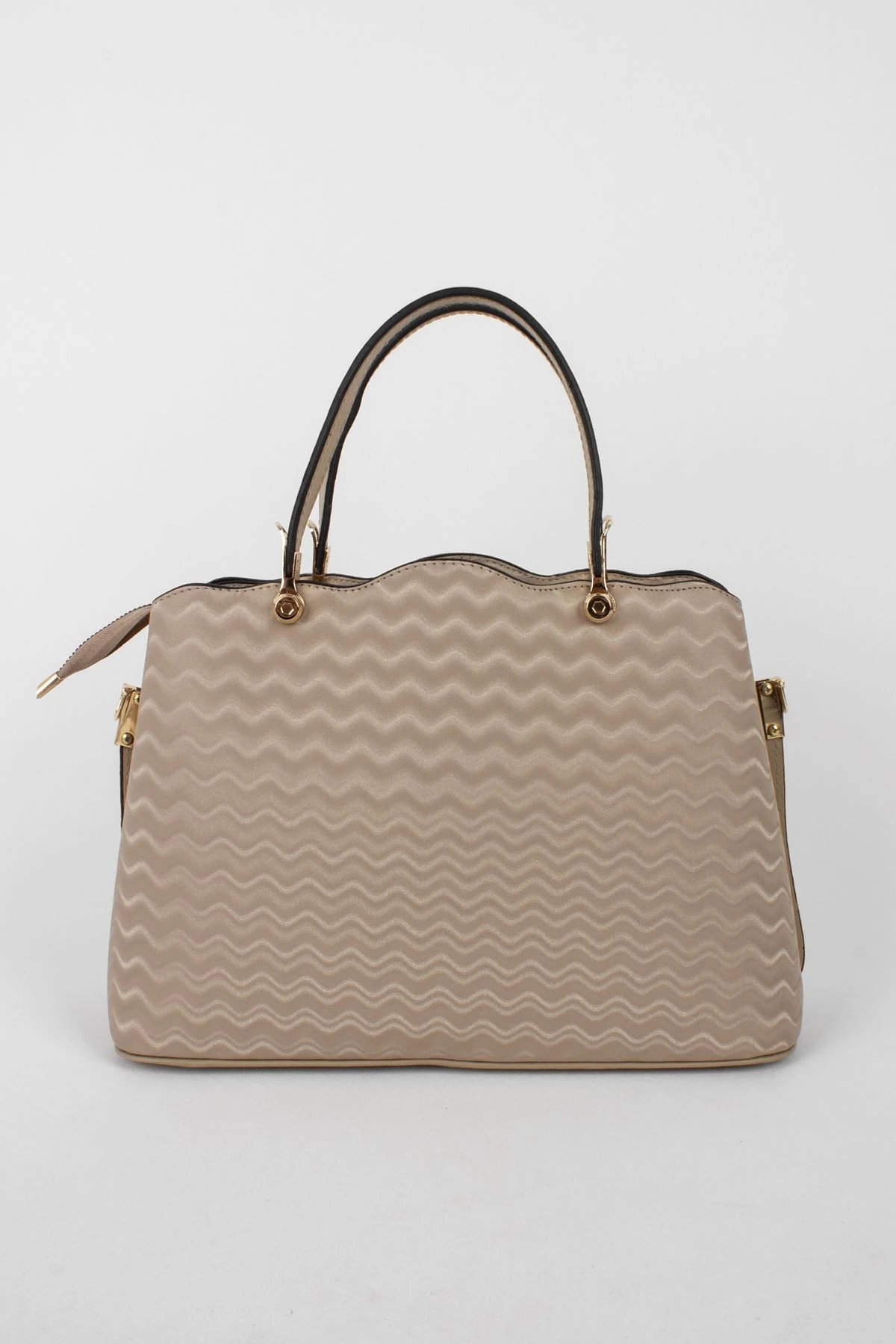 Kadın Çanta Sert Taban Dalgalı Desen