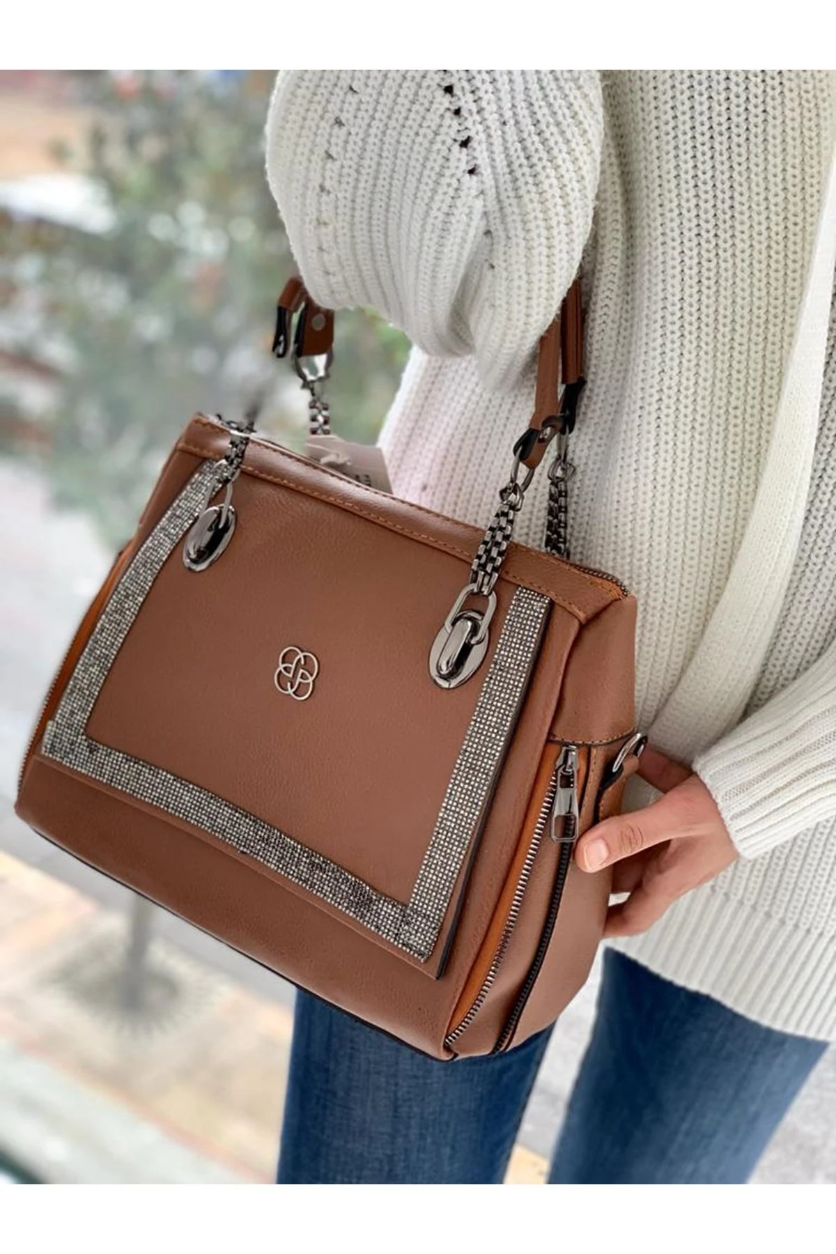 TAŞLI BAYAN EL ÇANTASI