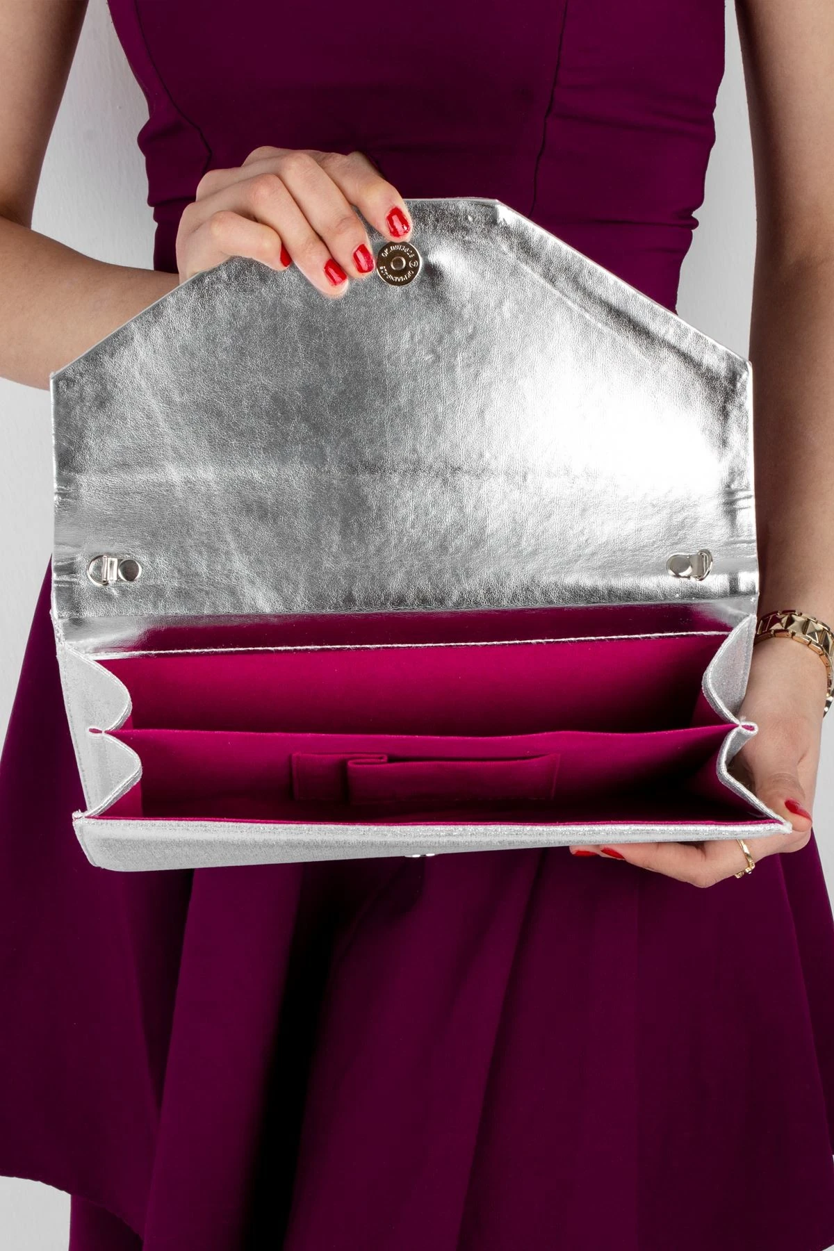 GELİN ABİYE PORTFÖY EL ÇANTASI TAŞ DETAYLI