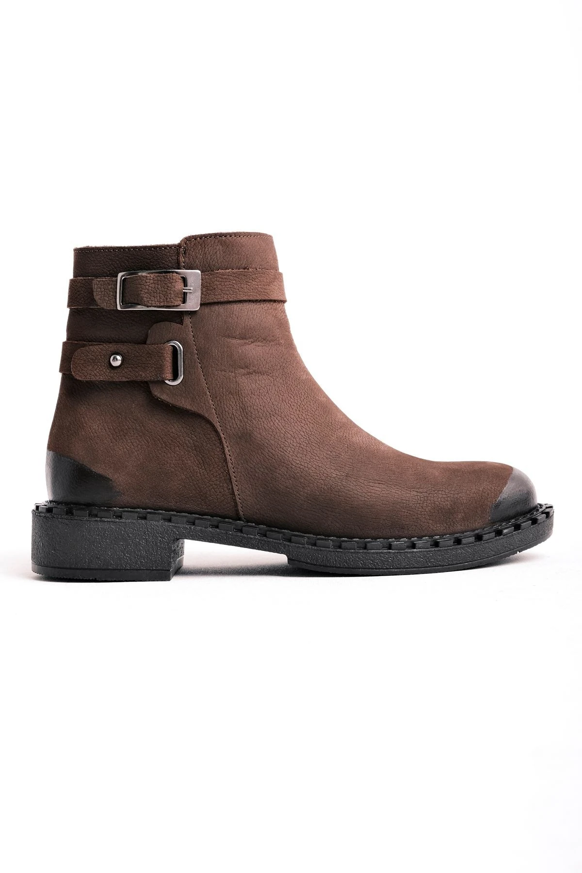 Herald Kadın Hakiki Deri Nubuk Bot Kemer Detaylı