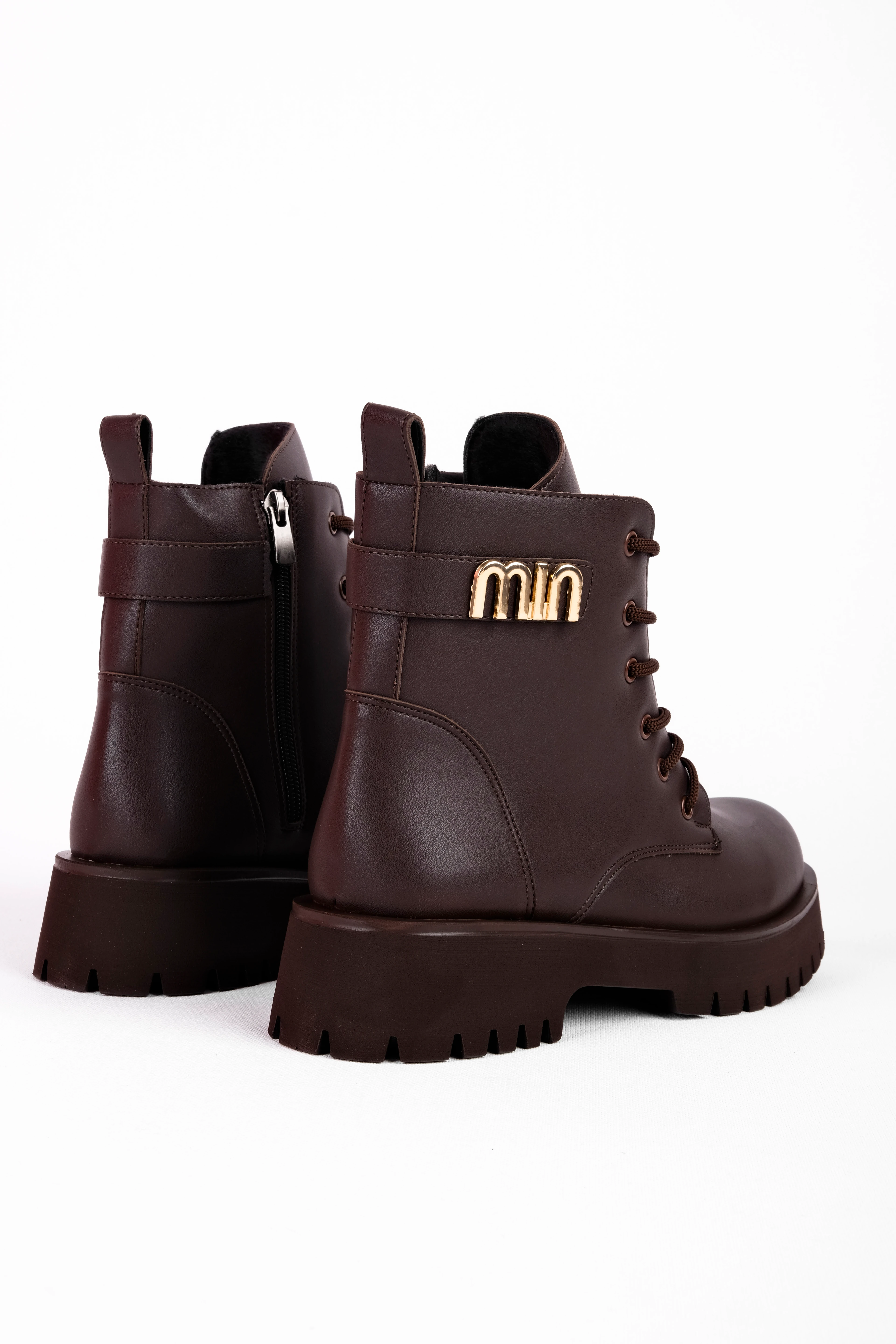 Boris Kadın Kenarından Bant Detaylı Fermuarlı Postal (B4312)