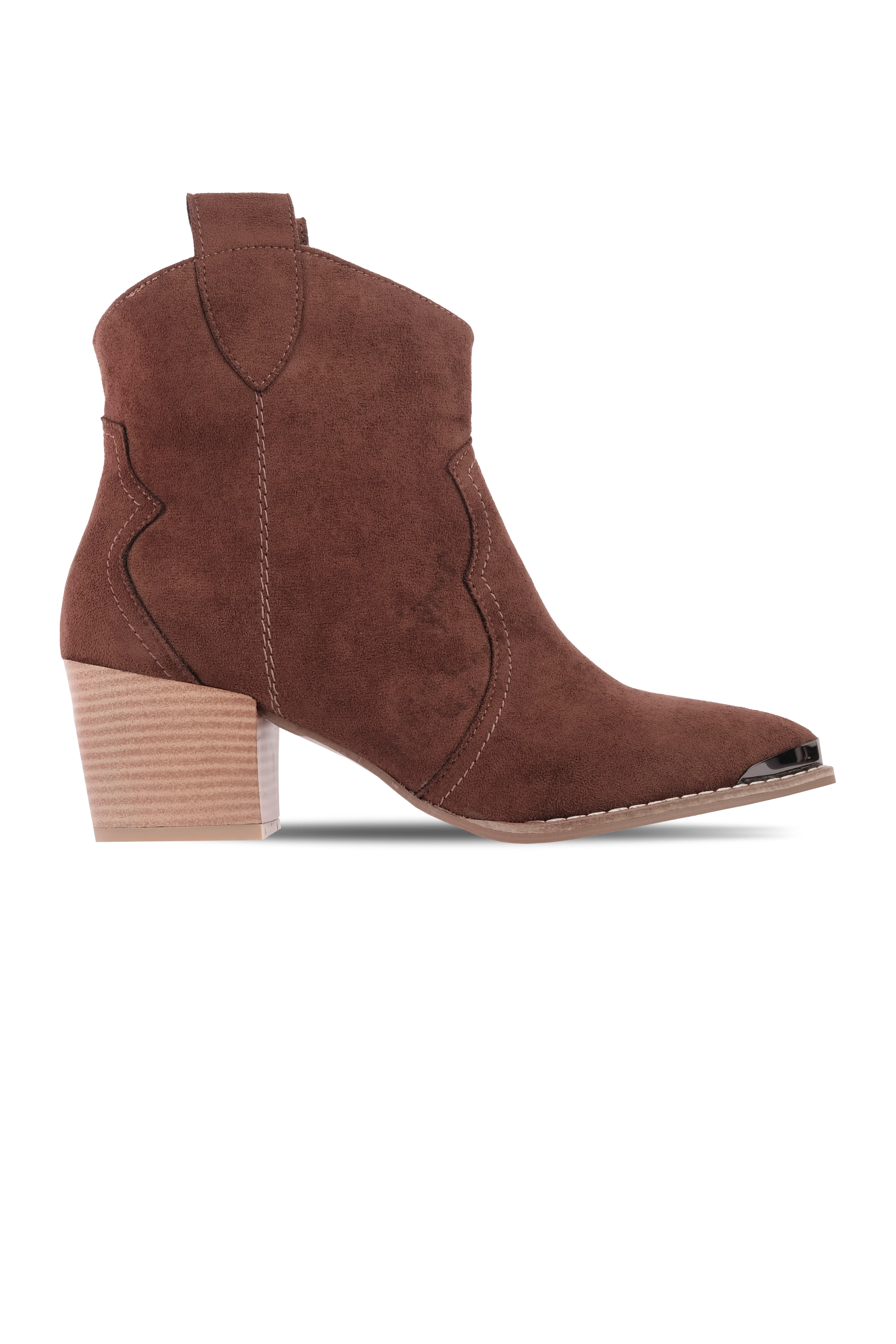 BRUSH KADIN KOVBOY KISA BOT - S.KAHVE