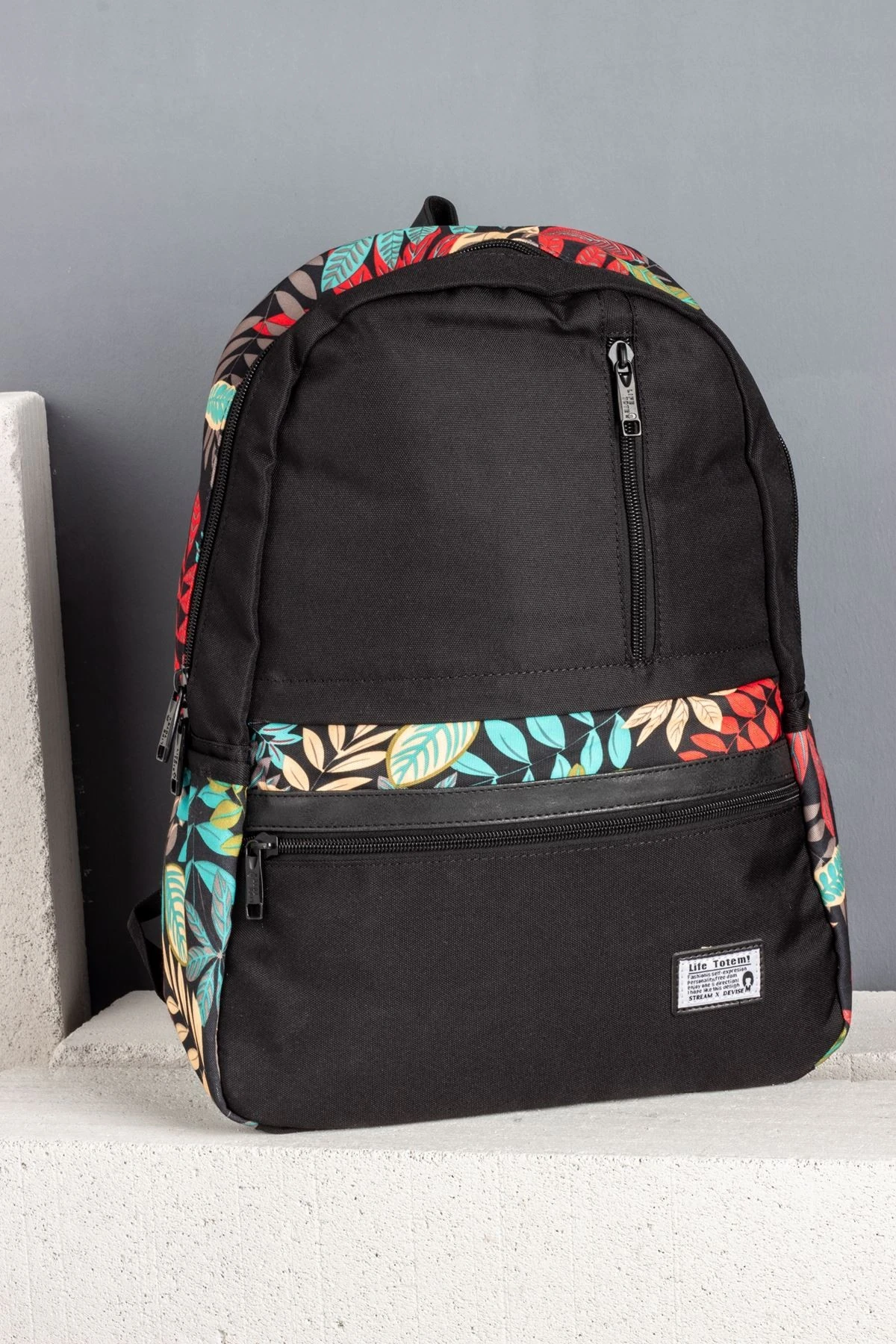 ROOT DESENLİ SIRT ÇANTASI