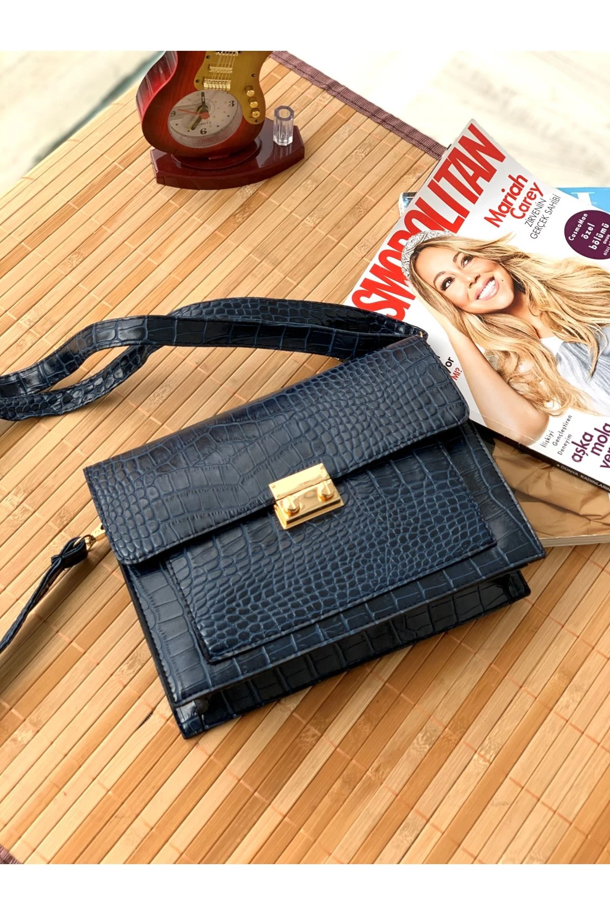 KLİPSLİ BAYAN ÇAPRAZ ÇANTA