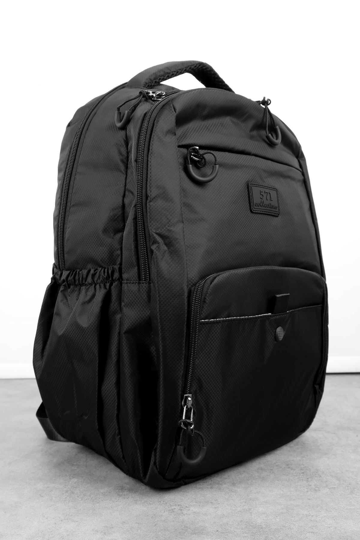 Unısex Önünden Tek Göz Detaylı Sırt Çantası(571-13-9E) 2853 - siyah