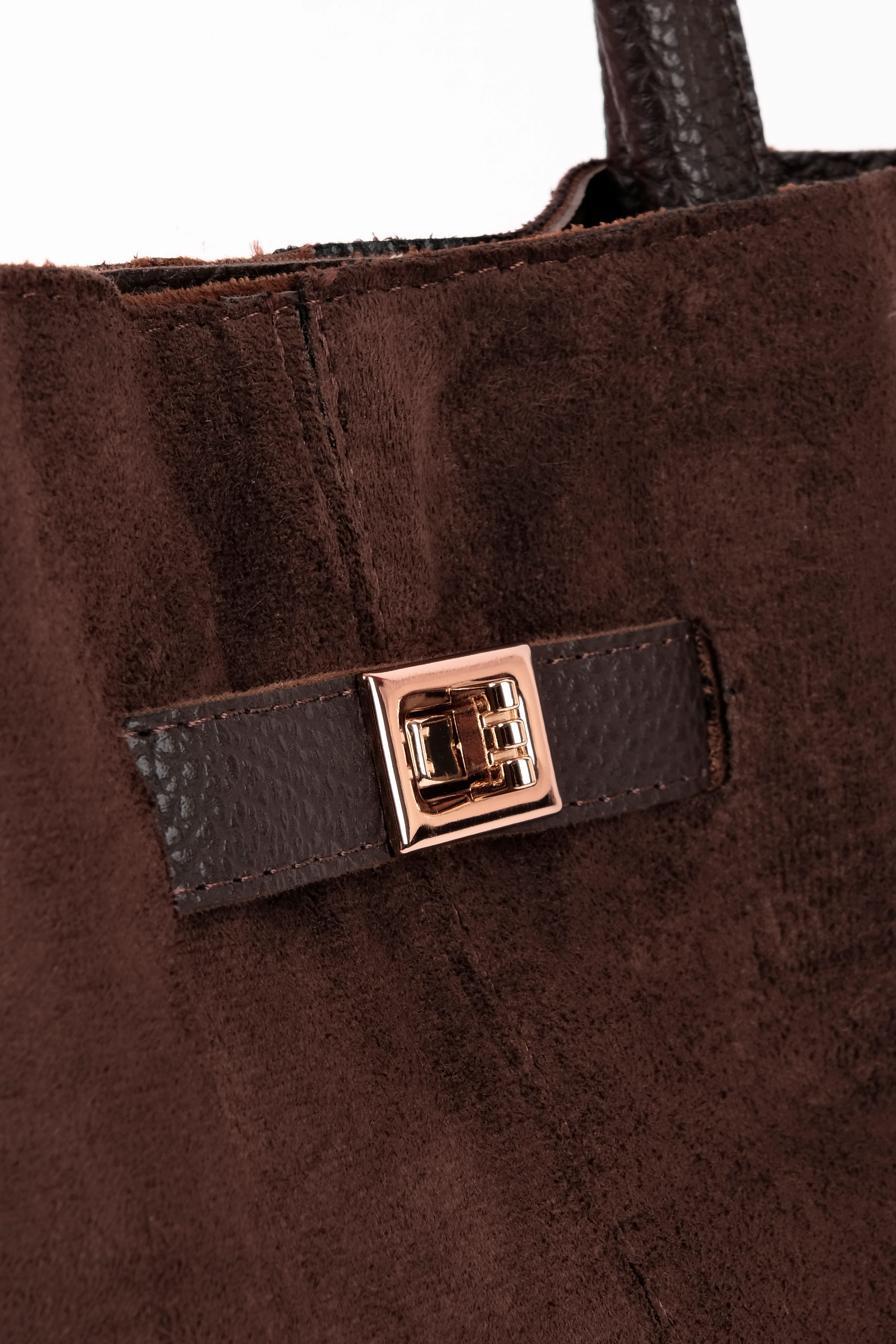 Kadın Orta Boy Dikdörtgen Nubuk Toka Detaylı El Çantası (2149) 2895