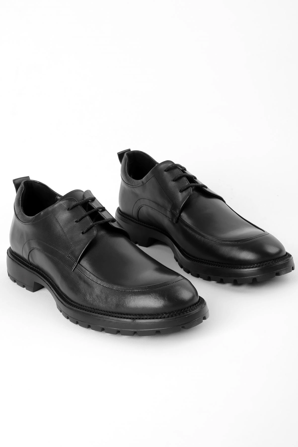 Josef Erkek Hakiki Deri Bağcıklı Dikiş Detaylı Ayakkabı