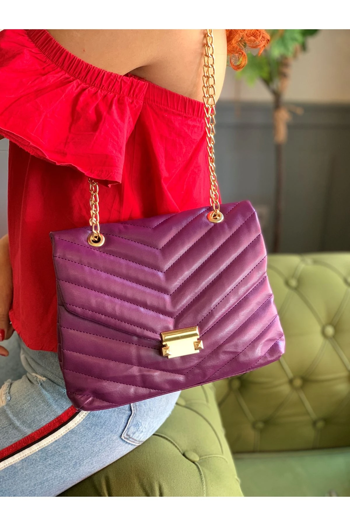 zincirli bayan çapraz çanta