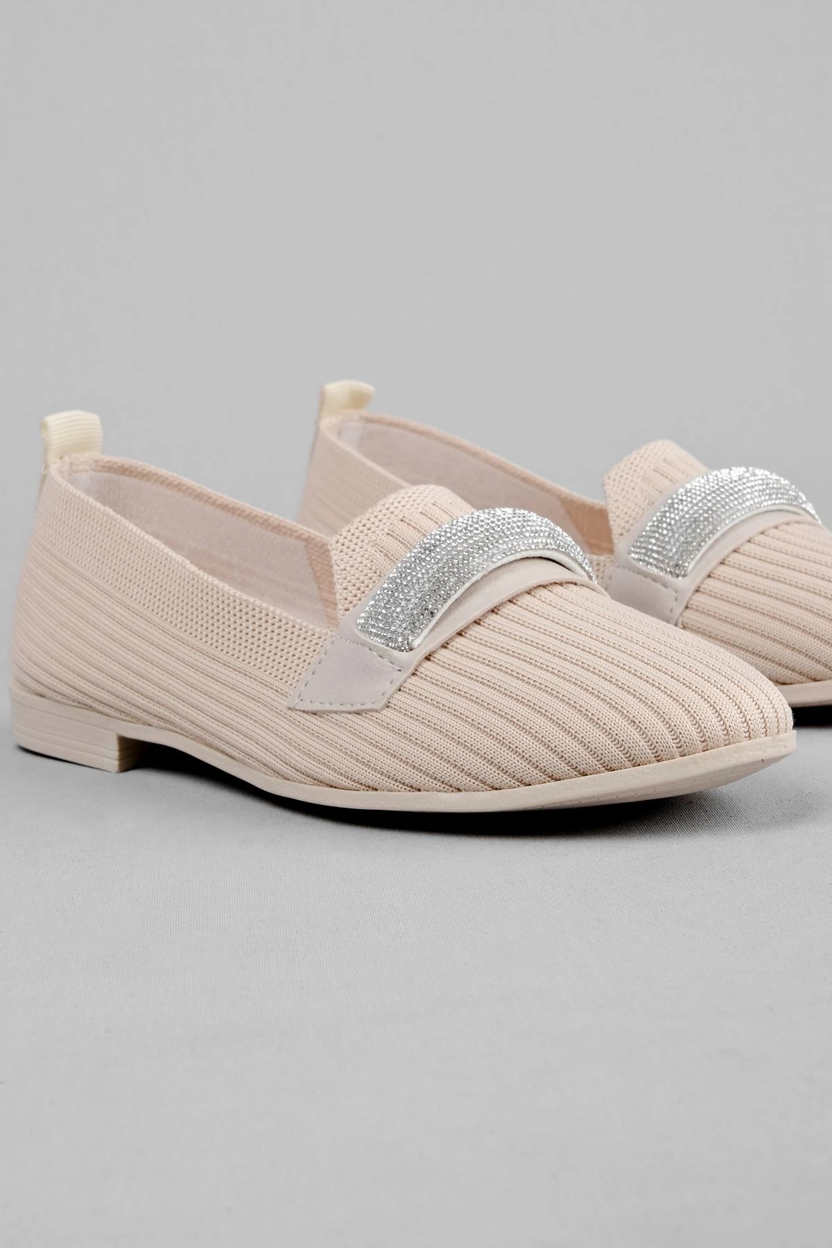 Wolkey Kadın Triko Babet Taş Detaylı