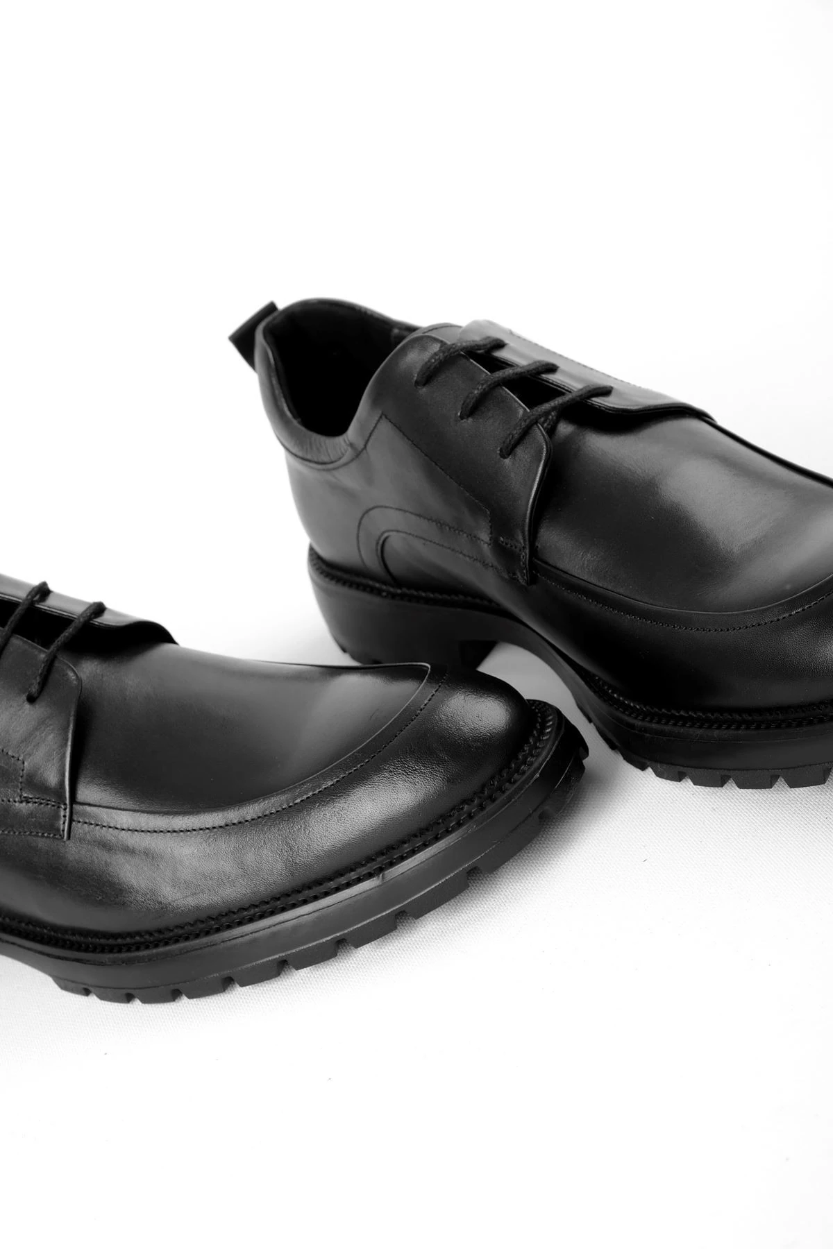 Josef Erkek Hakiki Deri Bağcıklı Dikiş Detaylı Ayakkabı