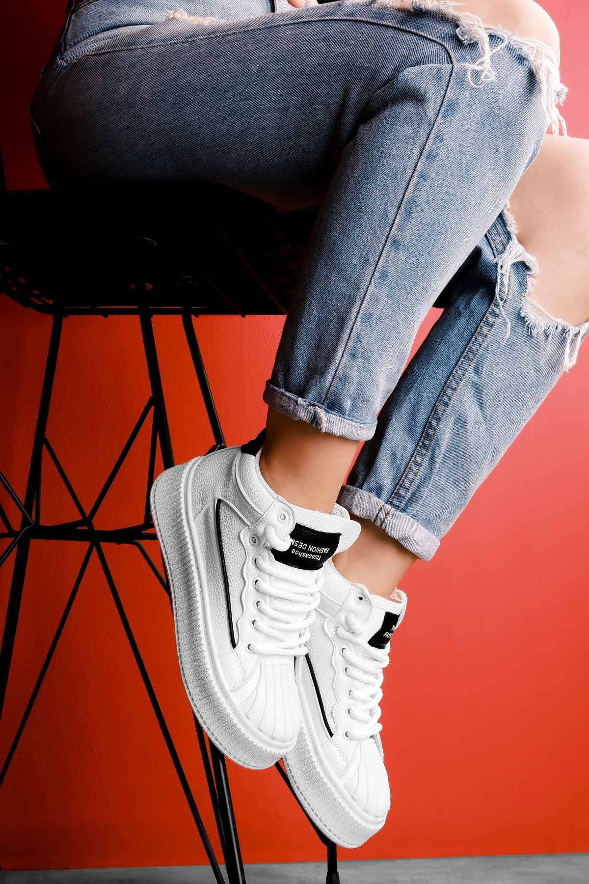 Gale Kadın Bilek Boy Bağcıklı Spor Ayakkabı 3522