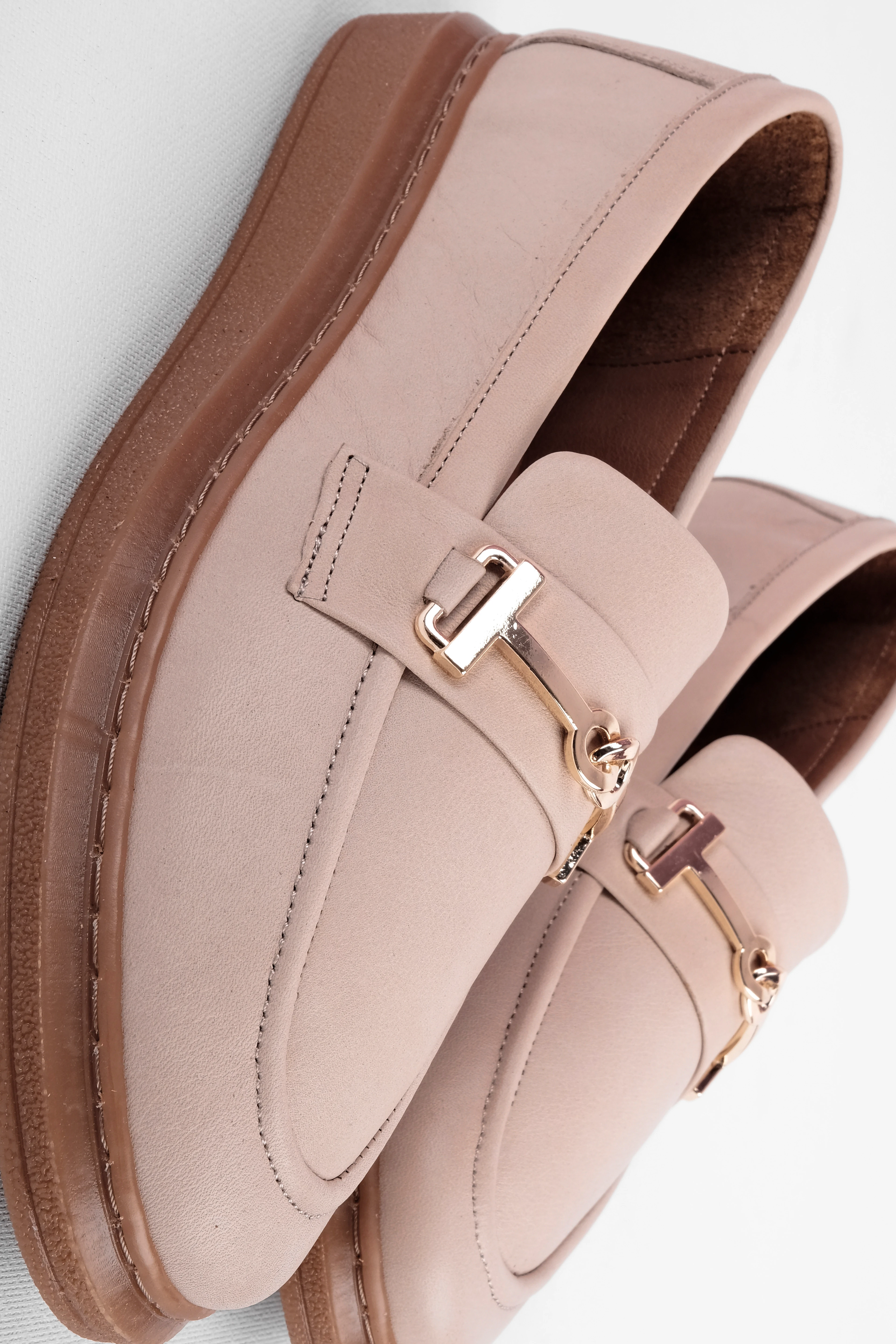 Esila Kadın Hakiki Deri Gümüş Toka Detaylı Dikişli Loafer Ayakkabı 4288