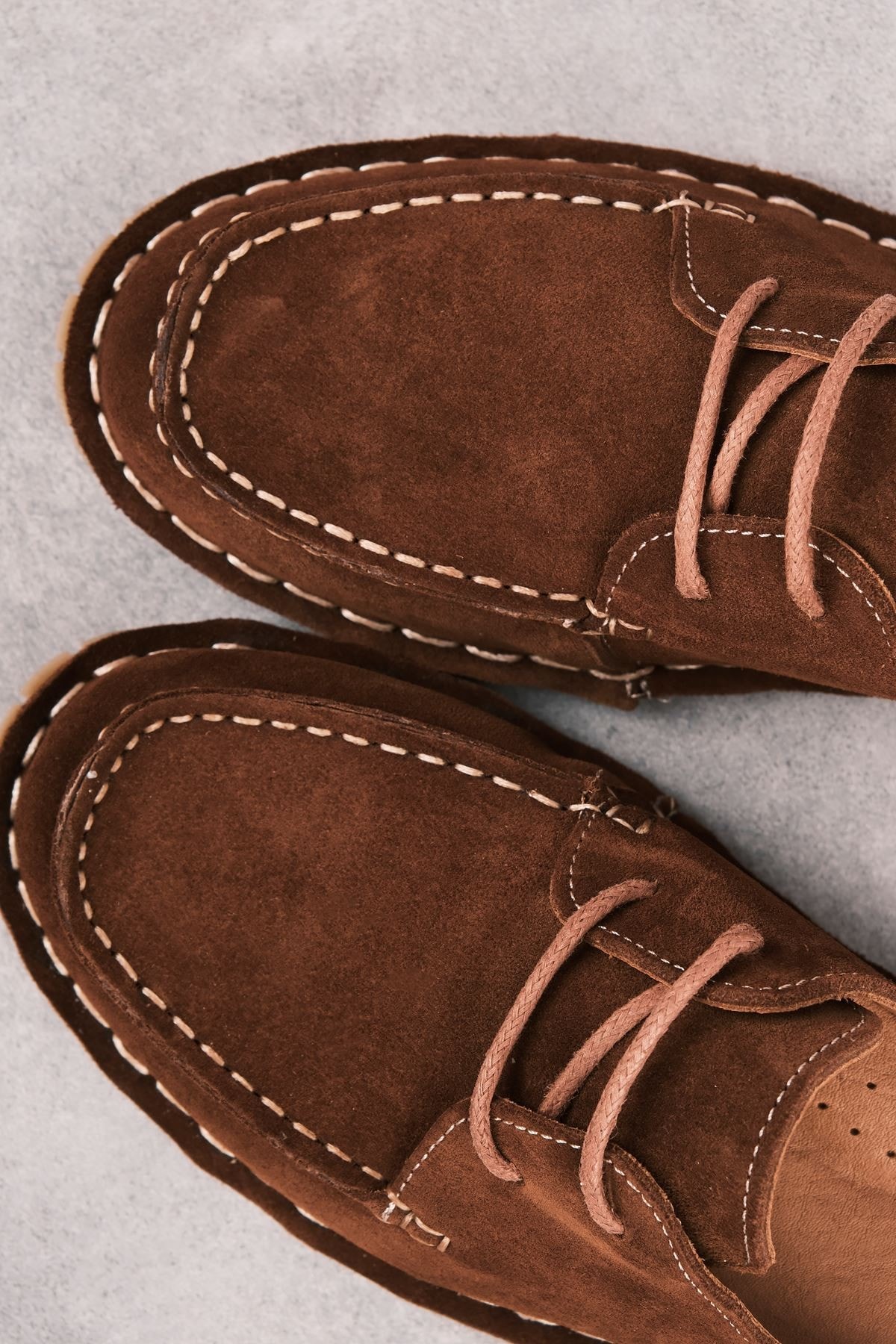 Carpe Kadın Hakiki Deri Bağcıklı Dikiş Detaylı Babet Ayakkabı