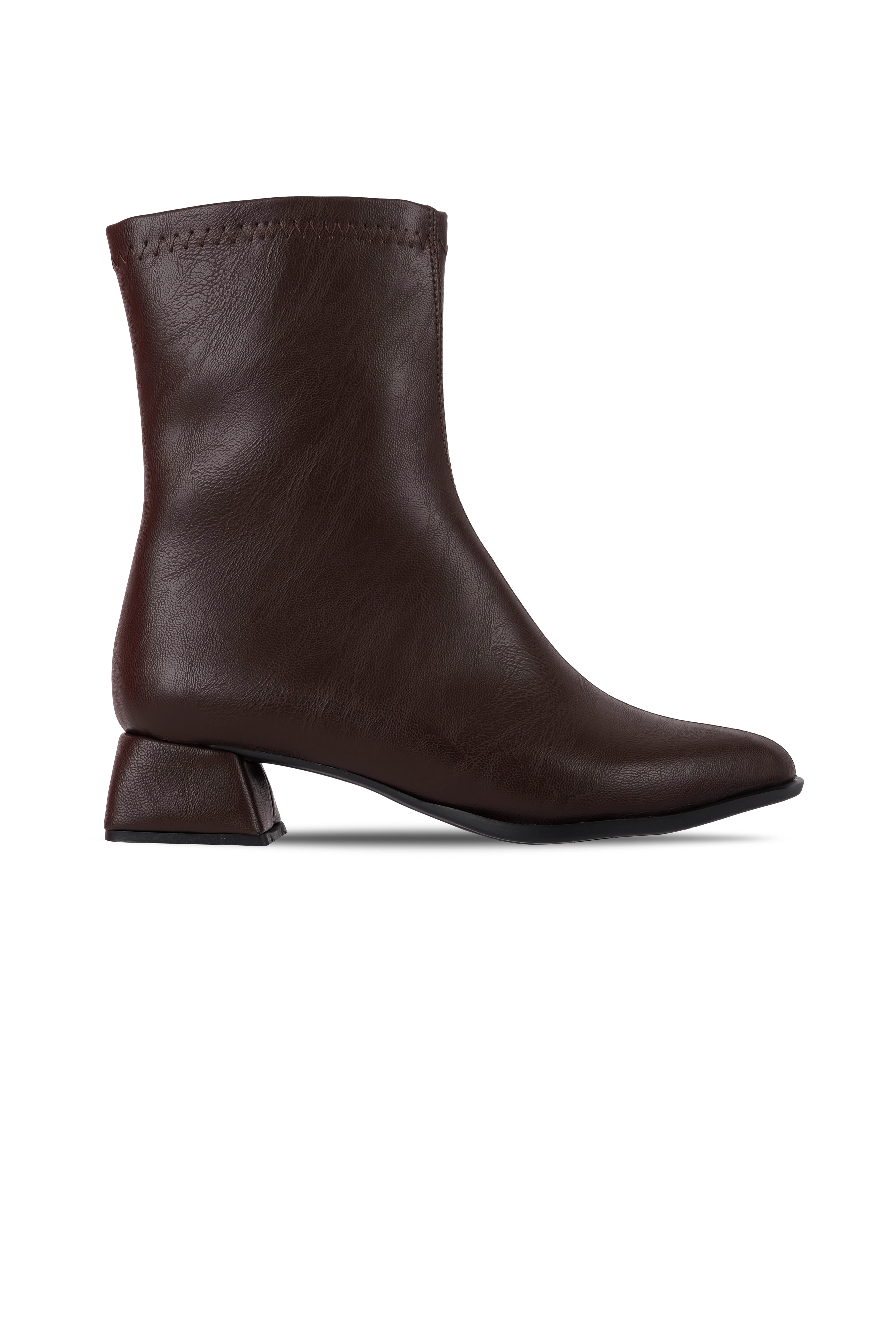 Kaliks KAdın Önünden Dikiş Detaylı Sivri Burun Topuklu Bot (4228)