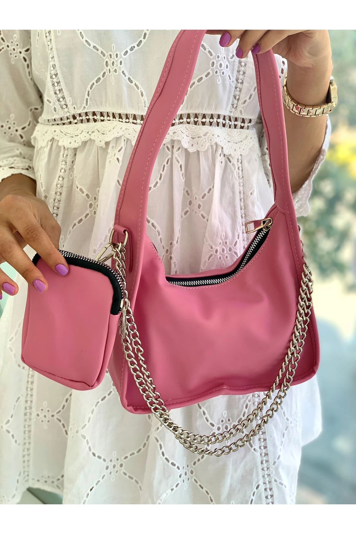 YANDAN CÜZDANLI ÇANTA