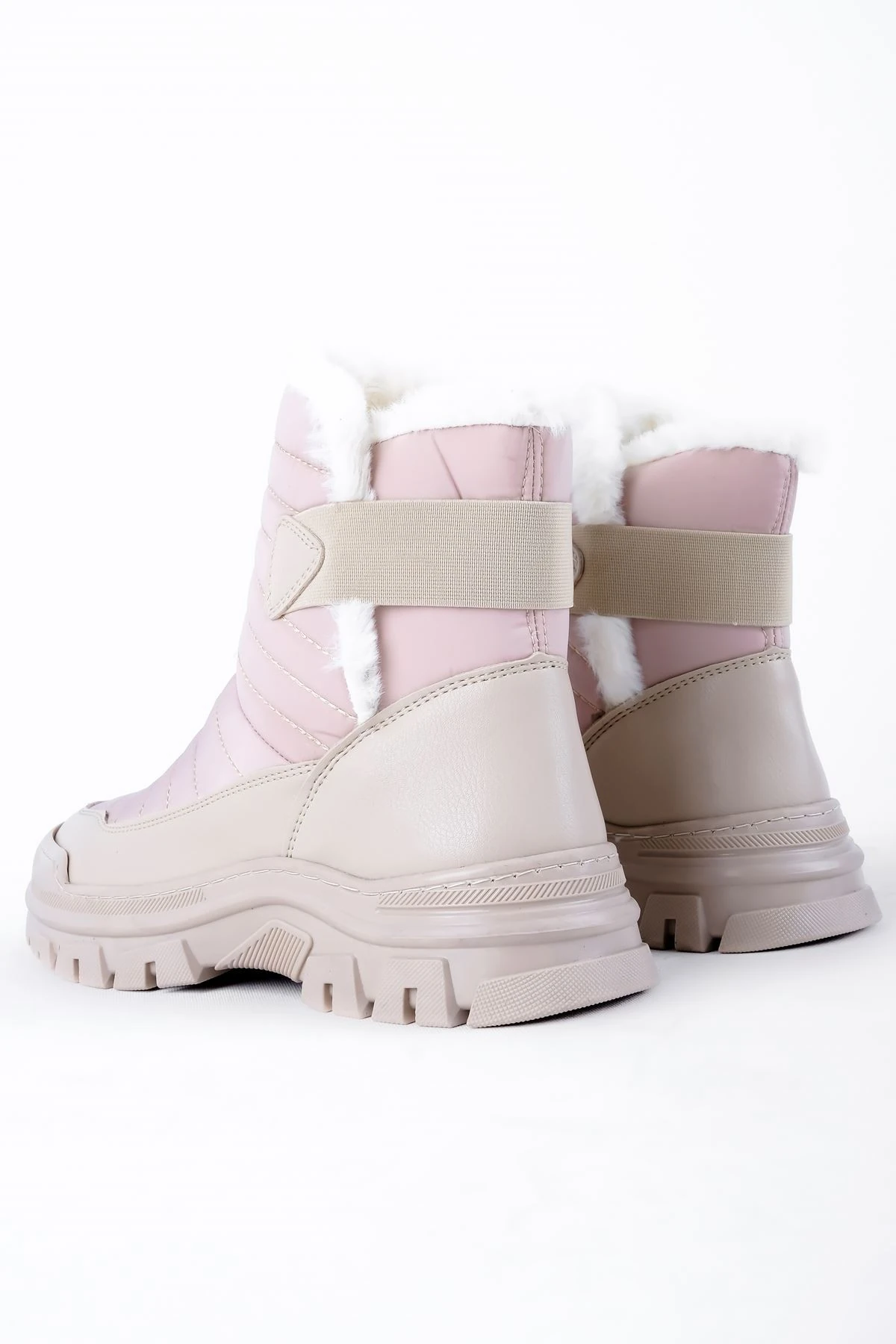 Harper Kadın Arkasından Lastik Detaylı İçi Tüylü Kar Botu 3481