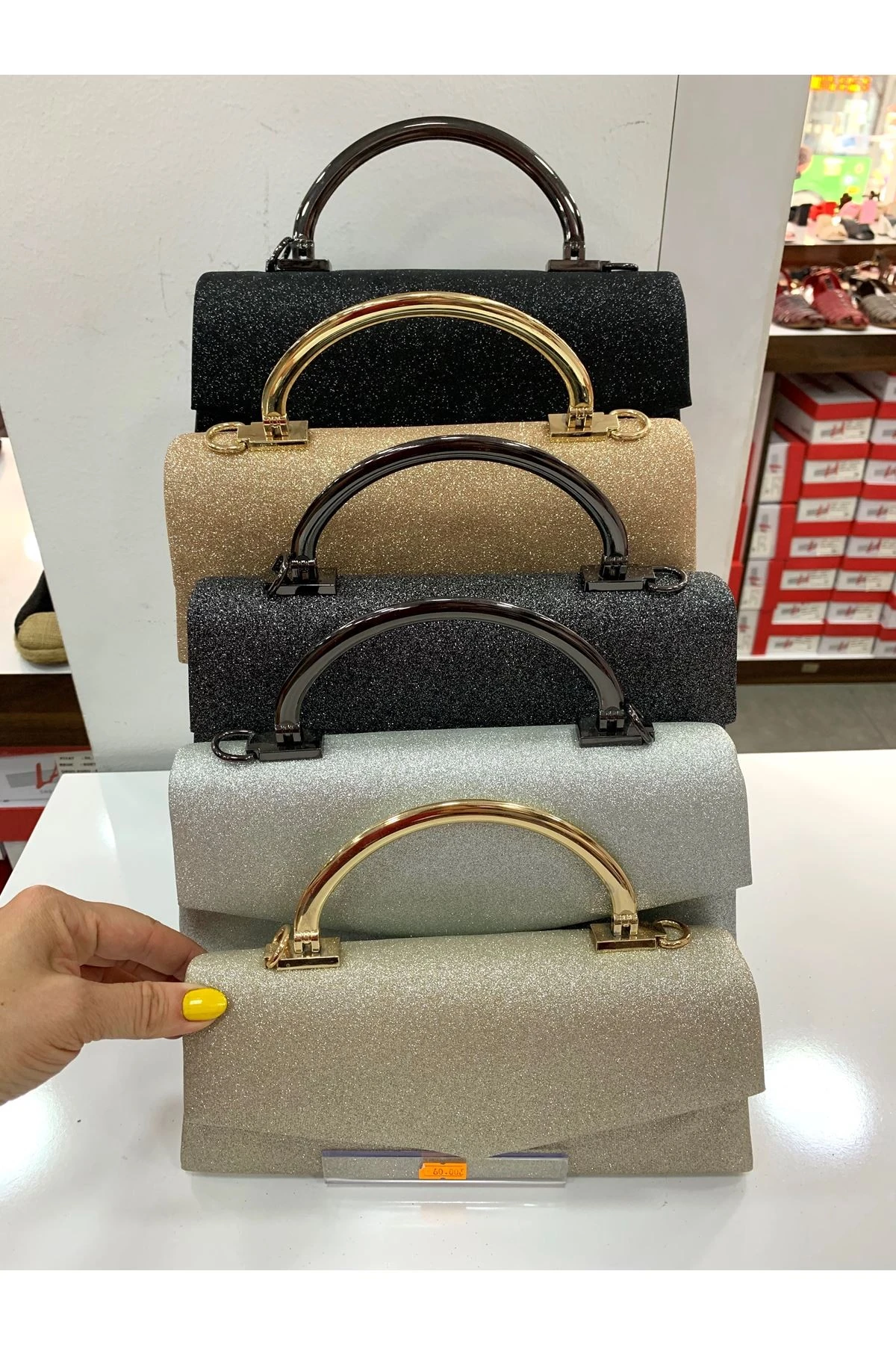 Simli SAPLI ZARF BAYAN PORTFÖY