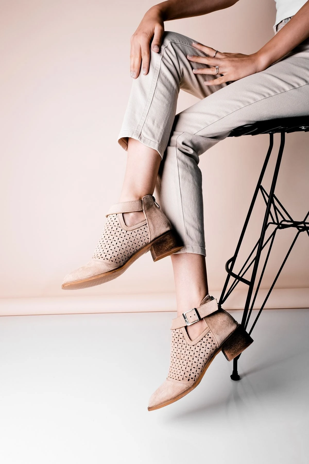 Samory Kemer detaylı Kadın Yazlık Bot