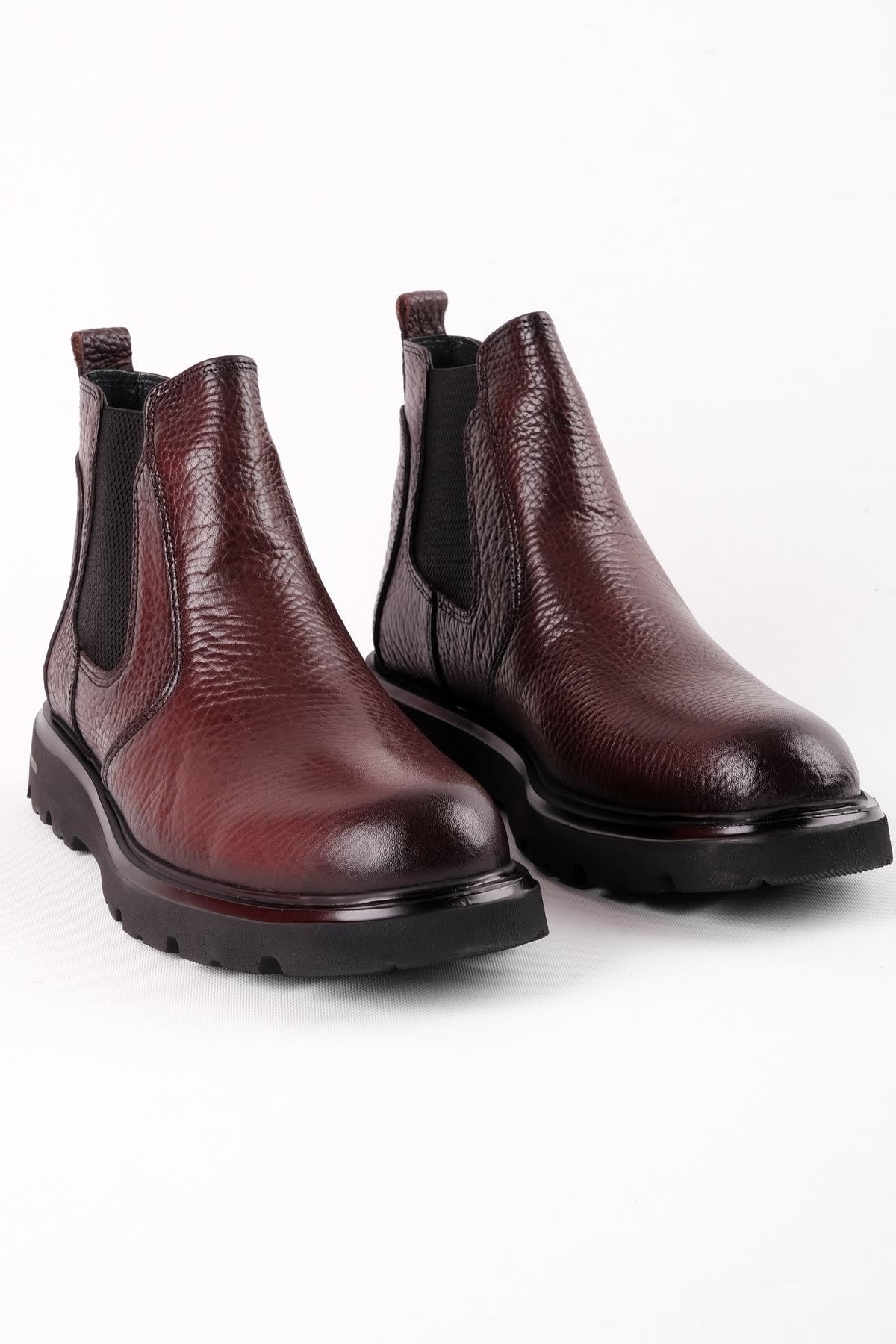 Armesa Erkek Haki Deri Lastik Detaylı Bot