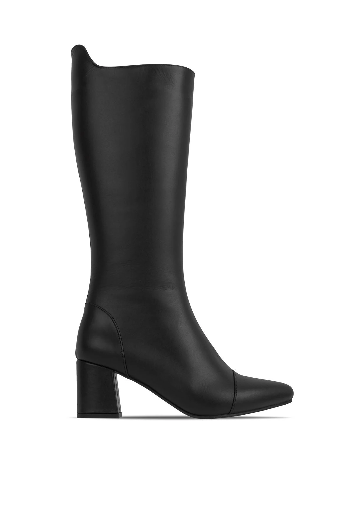 Alive Kadın Hakiki Deri Fermuarlı Dikiş Detaylı Topuklu Çizme b4150